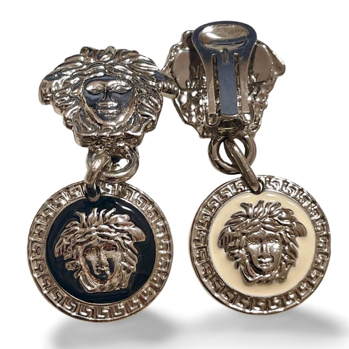 Versace Vintage Gianni Versace medusa face motif dangle earrings Size ONE SIZE - 1 Thumbnail
