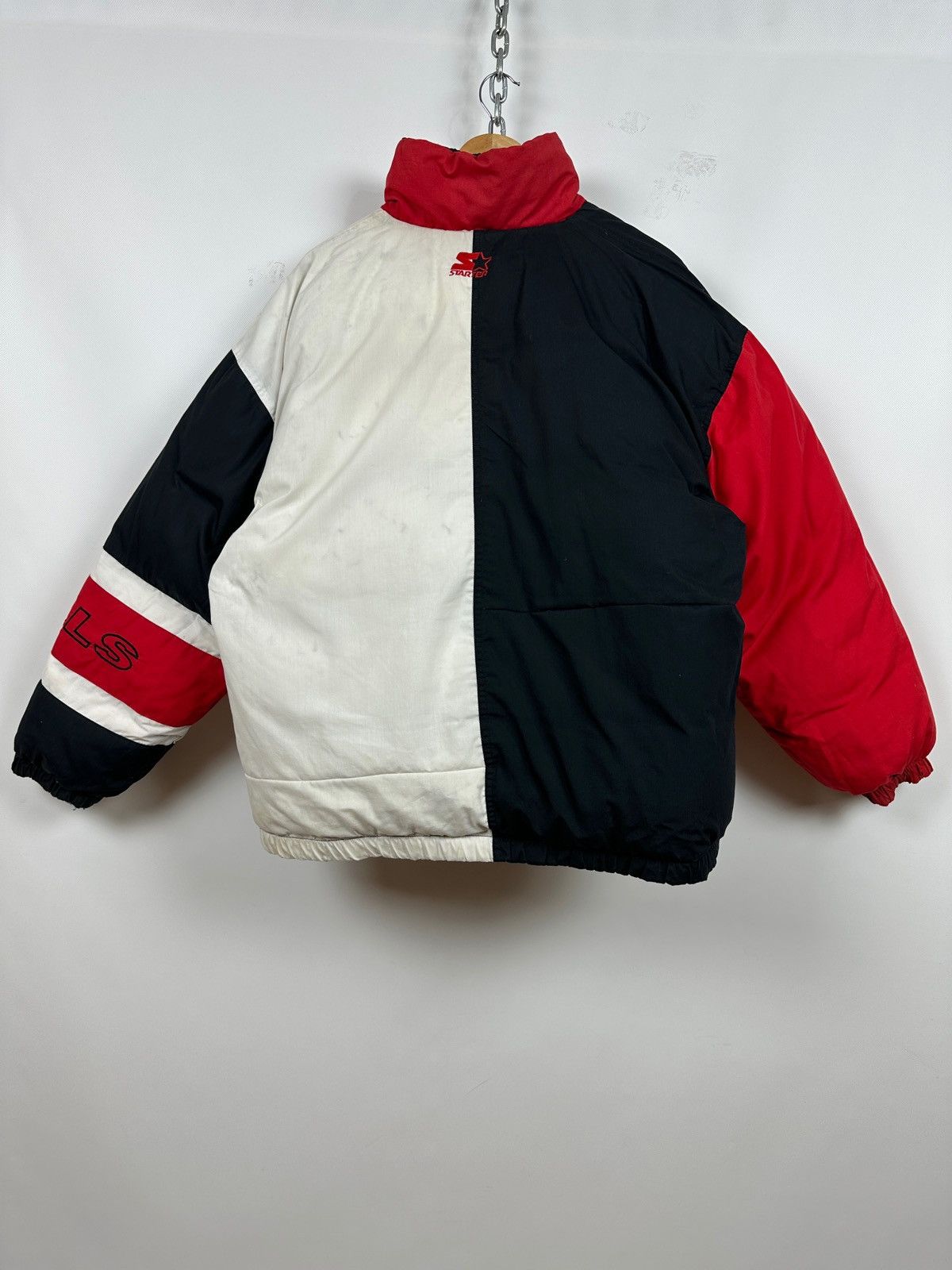 NBA Vintage Chicago Bulls Starter NBA Reversible Puffer Jacket Size US L / EU 52-54 / 3 - 10 Thumbnail