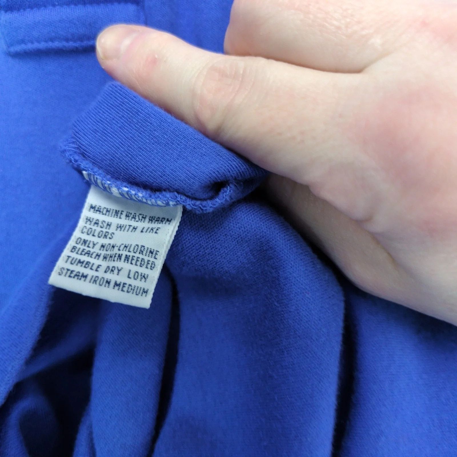 Polo Ralph Lauren Vtg Polo by Ralph Lauren Blue Polo Shirt Men's L Long Sleeve Size US L / EU 52-54 / 3 - 4 Thumbnail