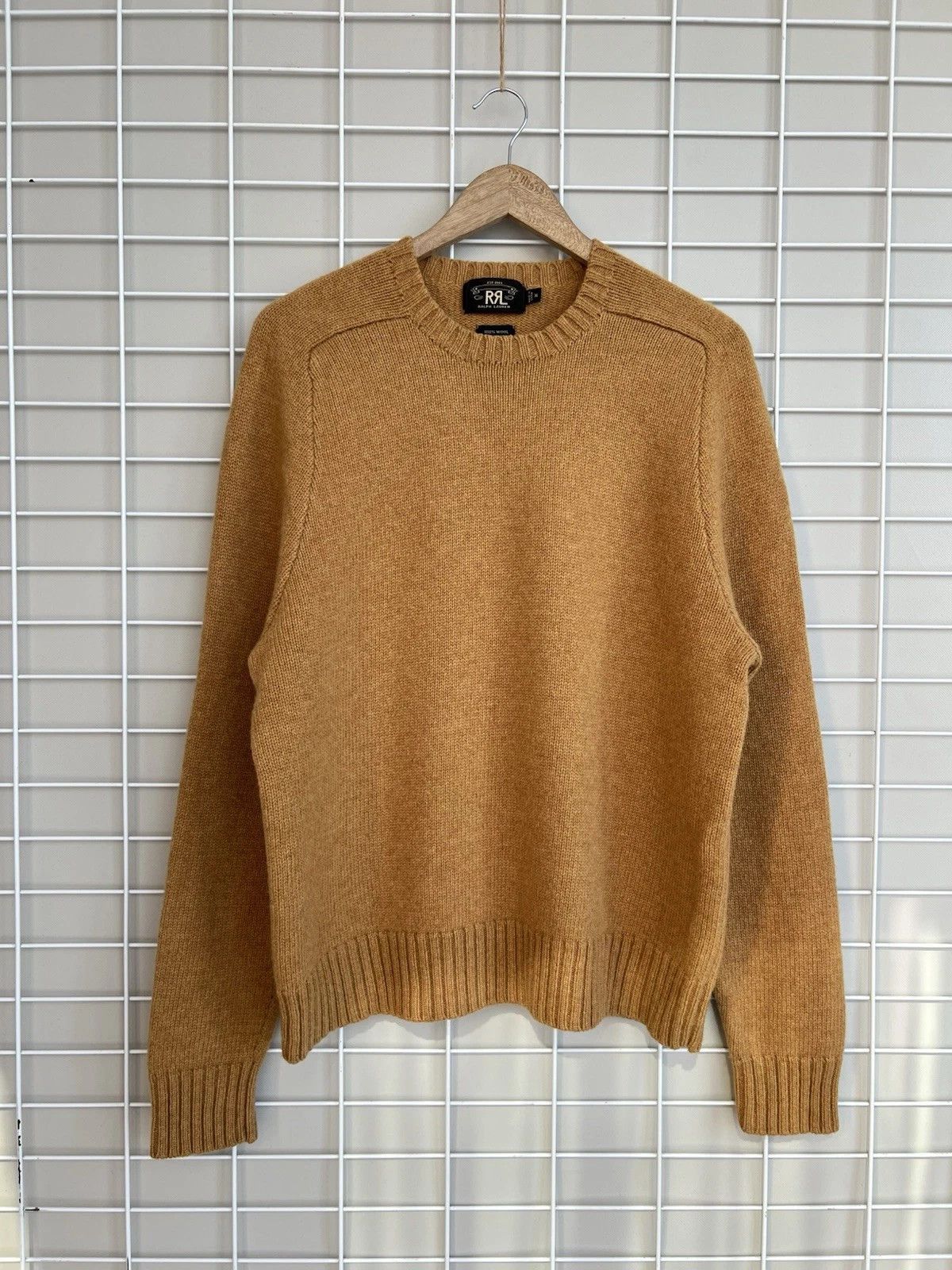 RRL Double Ralph Wool Tight Knit Sweater Mens Size L/XL