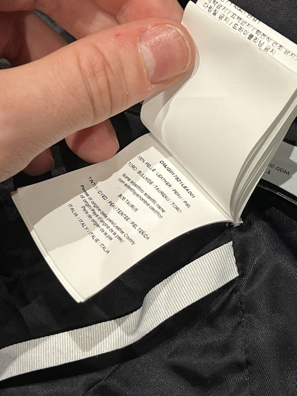 Off-White Off white (clean logo) leather jacket Size US L / EU 52-54 / 3 - 16 Thumbnail