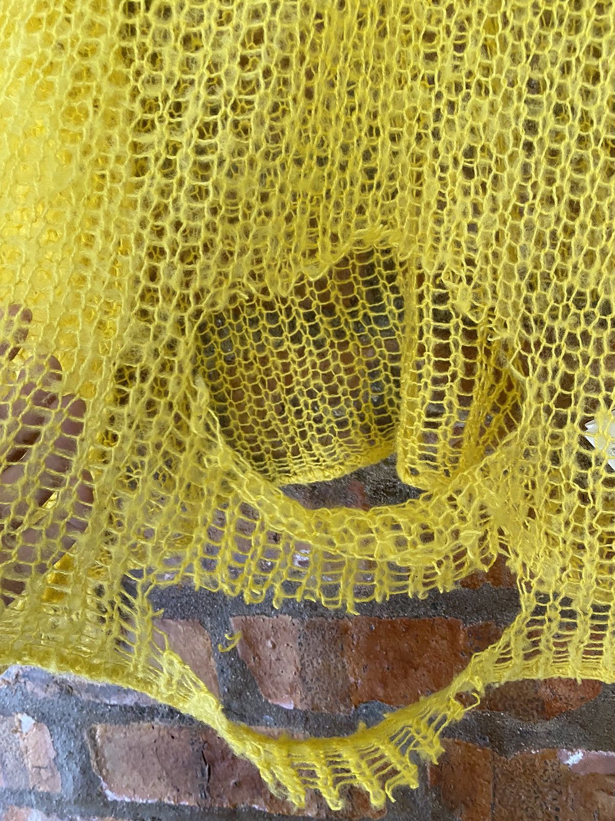 A.F.F.A. × Beams Plus × Japanese Brand 2000s Vaporize Beams destroy Spider web open knit mesh Size US M / EU 48-50 / 2 - 8 Thumbnail