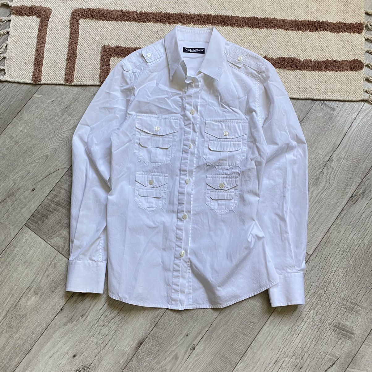 Dolce & Gabbana RARE DOLCE AND GABBANA MULTIPOCKET SHIRT Size M / US 6-8 / IT 42-44 - 1 Thumbnail
