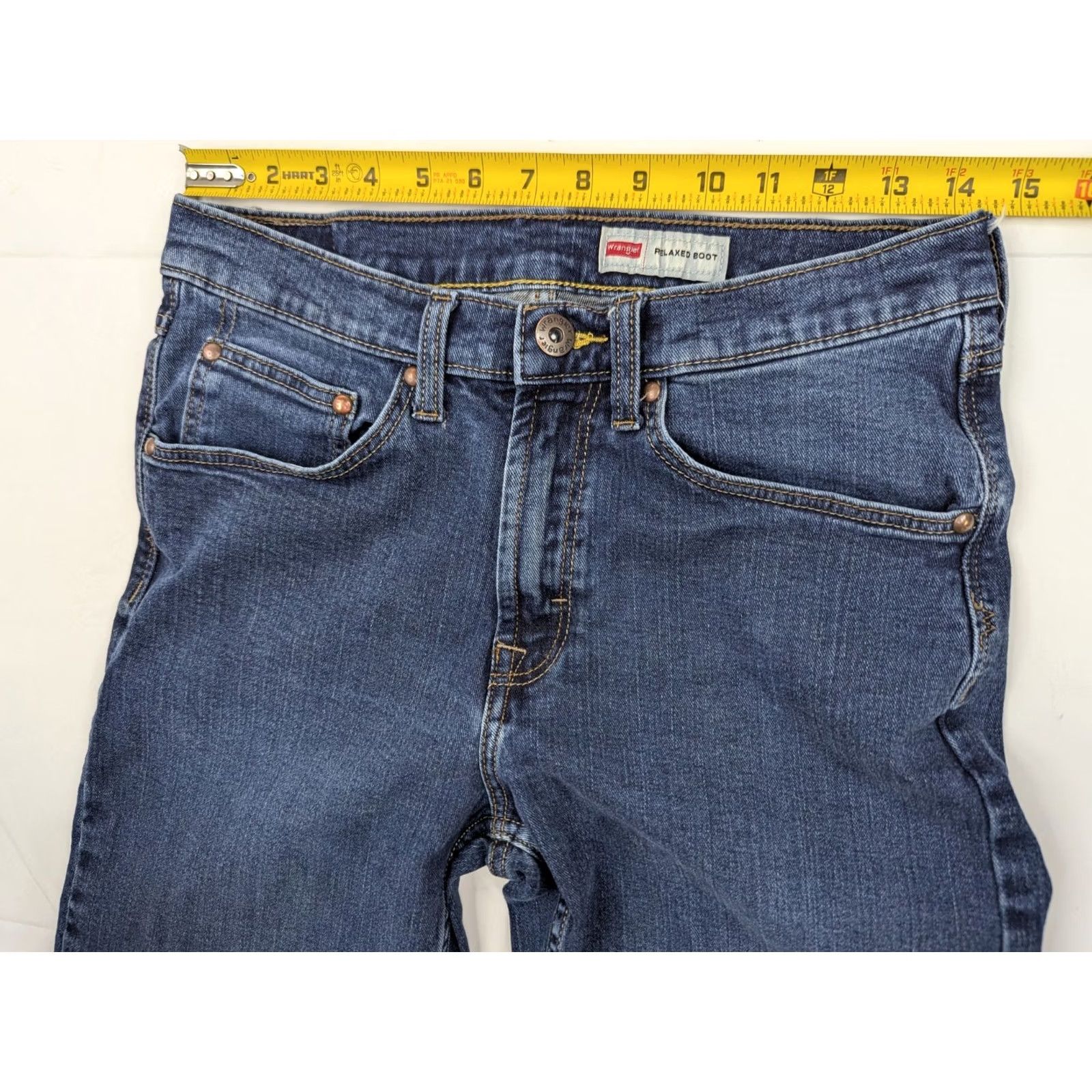 Wrangler Wrangler Jeans Men 29x30 Relaxed Bootcut Blue Denim Stretch Cotton 5-Pocket Size US 29 - 5 Thumbnail