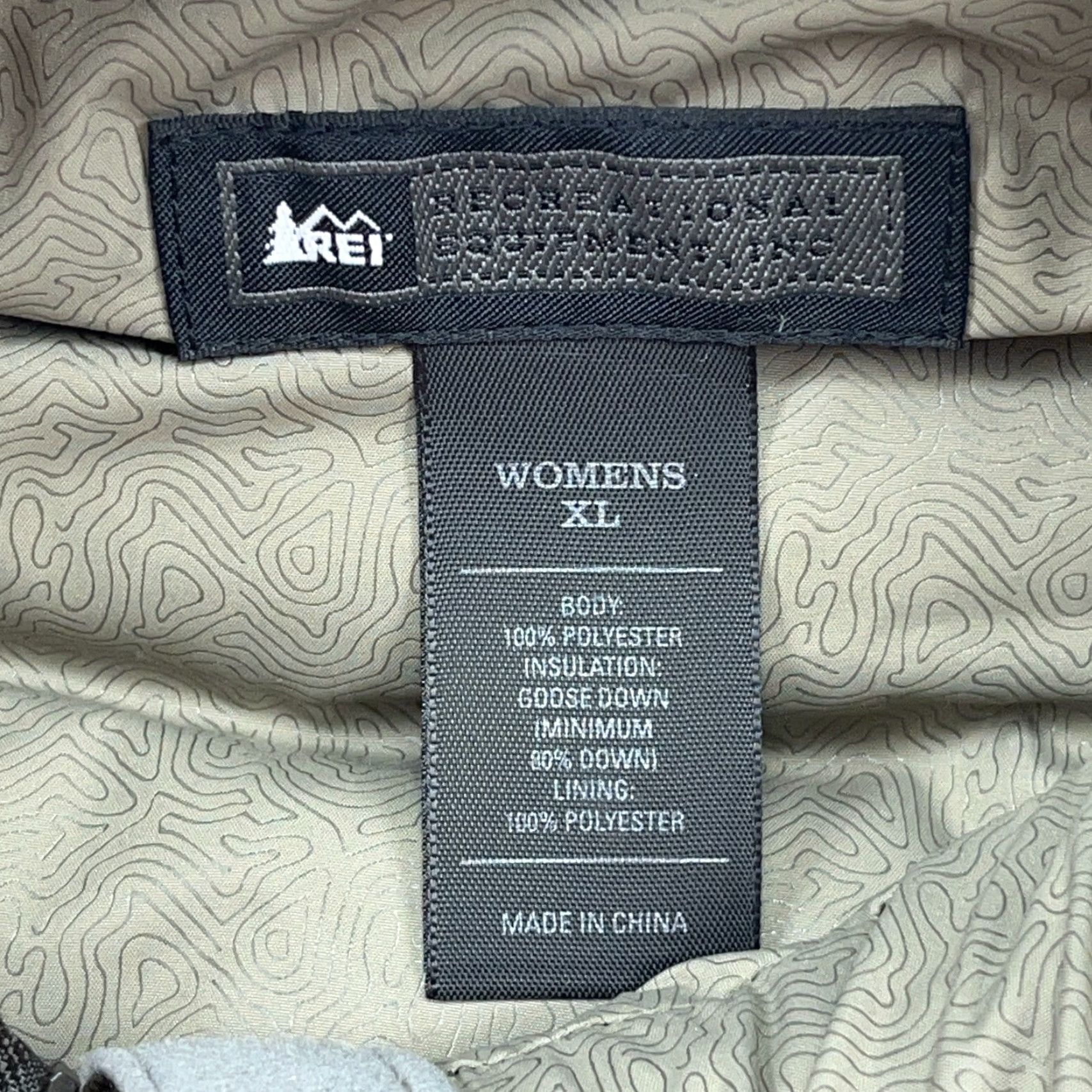 Vintage REI Vest Women XL Brown Puffer Jacket Goose Down Fill Hiking Outdoor Ladies Size XL / US 12-14 / IT 48-50 - 3 Thumbnail