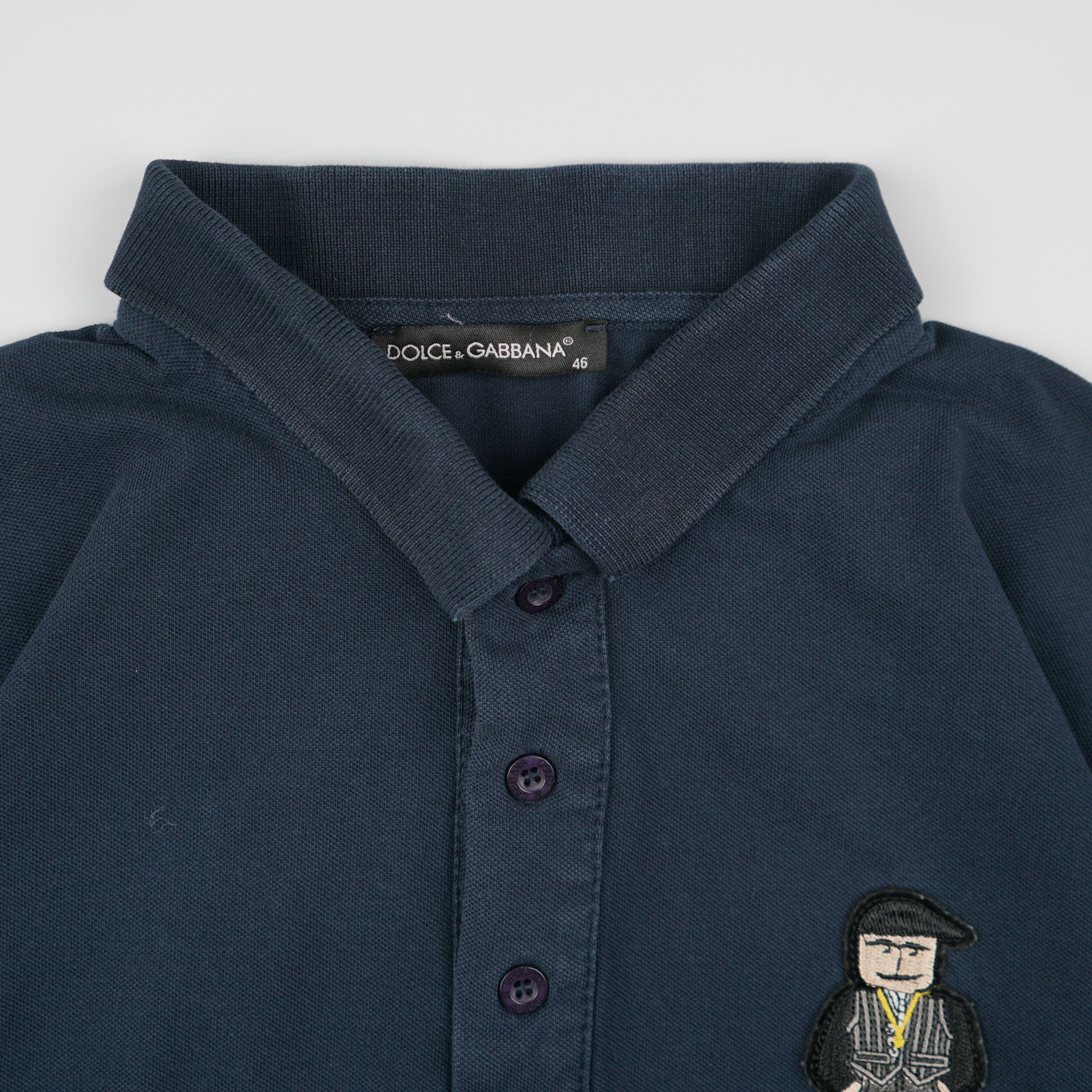 Dolce & Gabbana × Vintage Vintage Dolce Gabbana Patched Polo Shirt Size US S / EU 44-46 / 1 - 3 Thumbnail