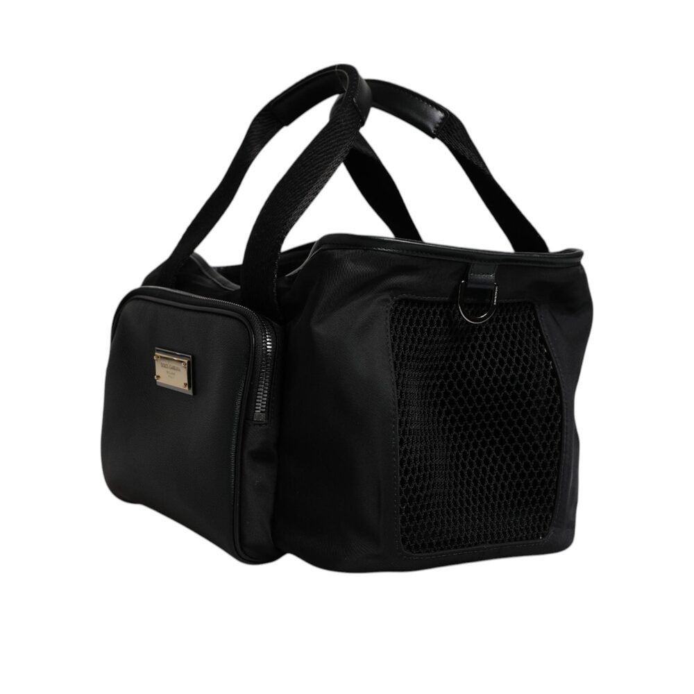 Dolce & Gabbana Dolce & Gabbana Black Shoulder Strap Pet Carry Logo Plaque B Size ONE SIZE - 4 Thumbnail