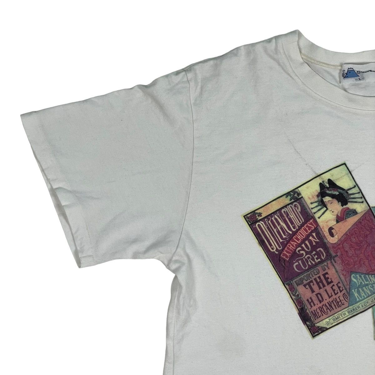 Vintage Vintage Japanese Ranji Green Tea Tee Size US L / EU 52-54 / 3 - 2 Thumbnail