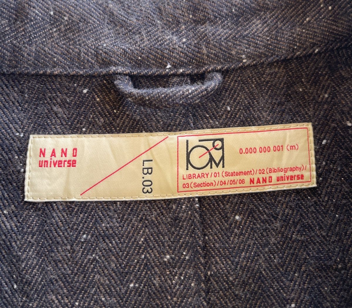 NANO universe Herringbone China Jacket Size US L / EU 52-54 / 3 - 5 Thumbnail