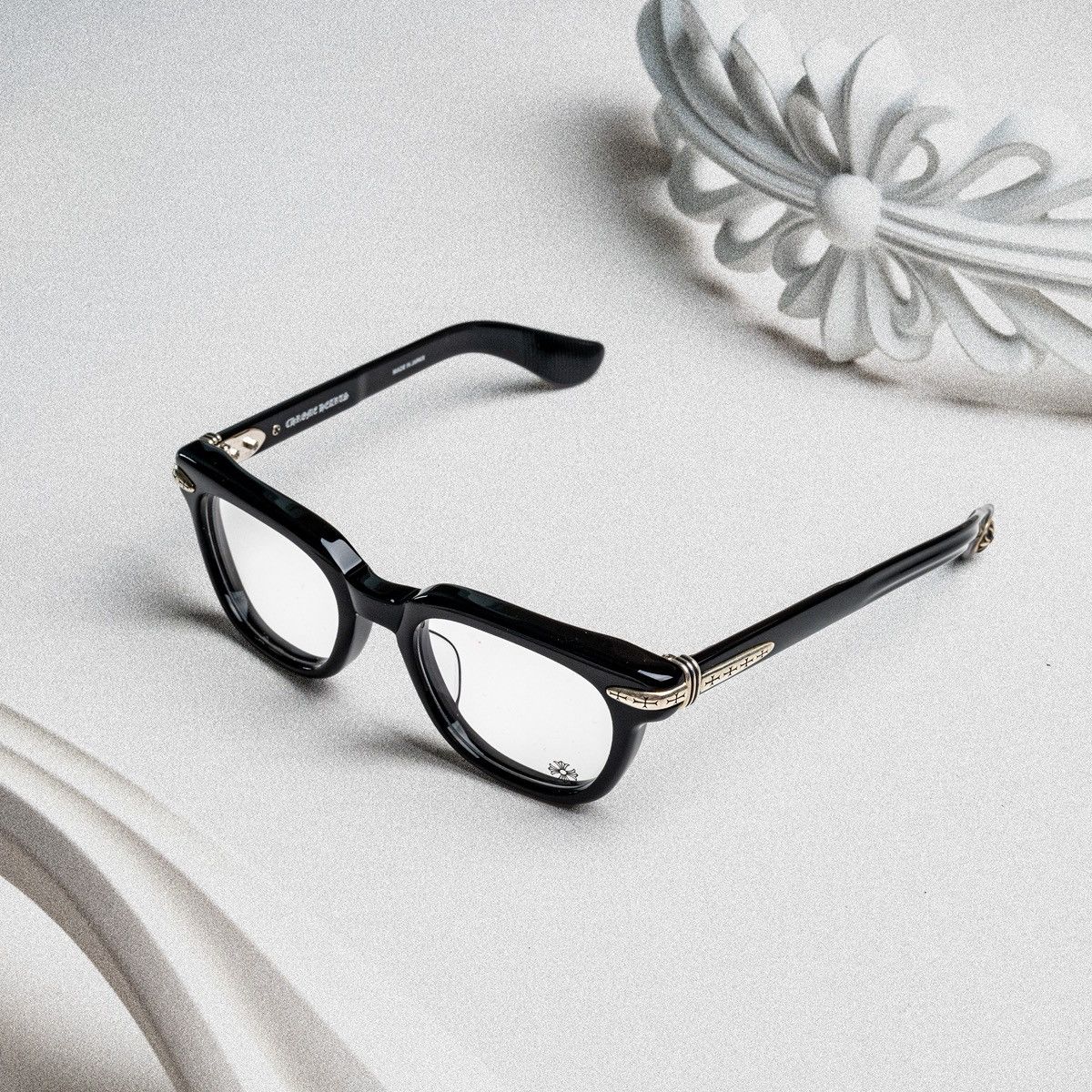 Chrome Hearts CHROME HEARTS DRIPPIN BLACK GLASSES Size ONE SIZE - 2 Thumbnail