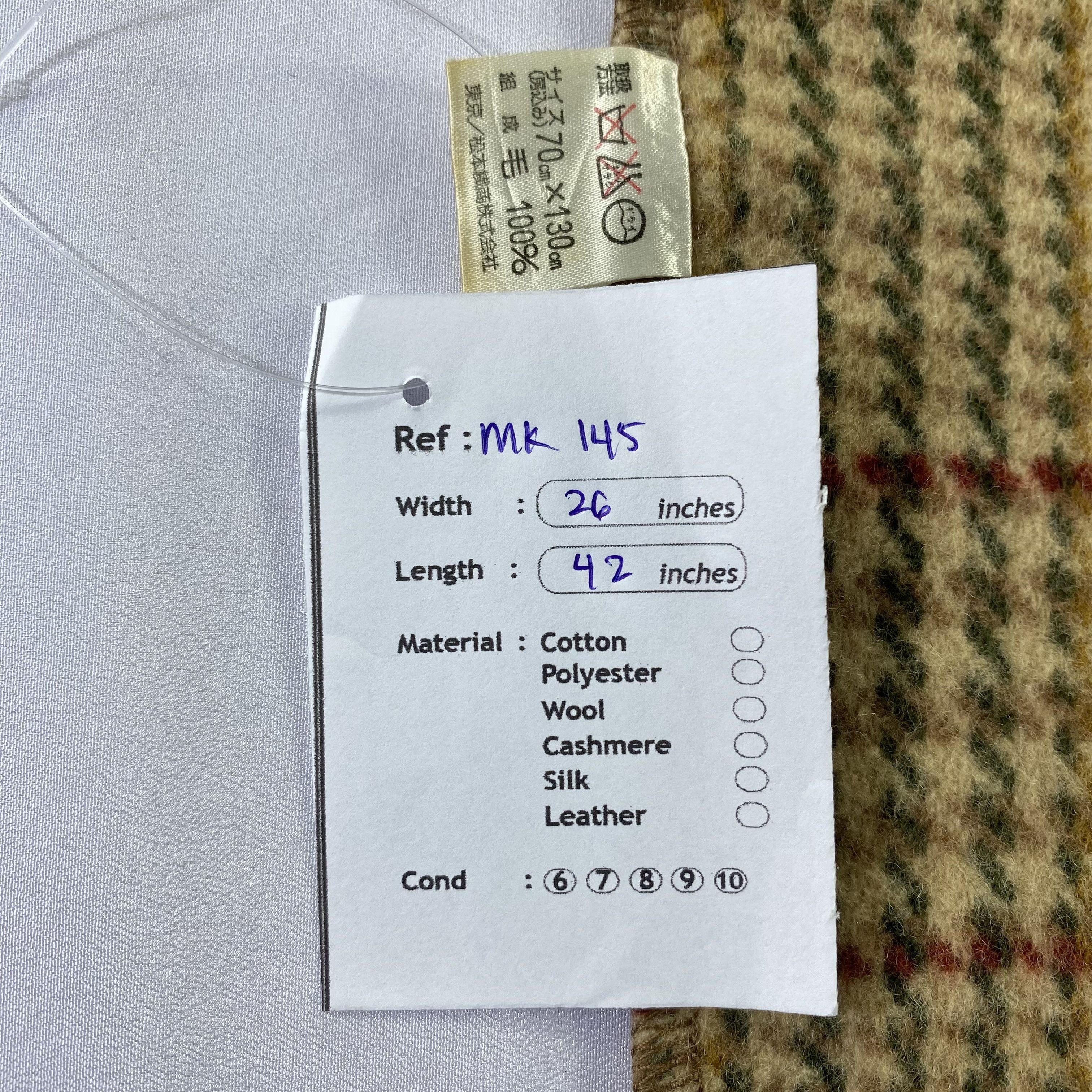 Aquascutum × Vintage Aquascutum Scarf Neck Wrap Big Size Muffler Size ONE SIZE - 7 Thumbnail