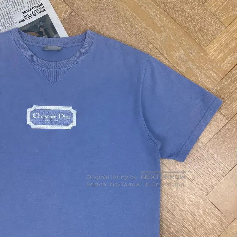 Dior Dior Men's XXL Blue Gray T-Shirt . Size US XL / EU 56 / 4 - 5 Thumbnail