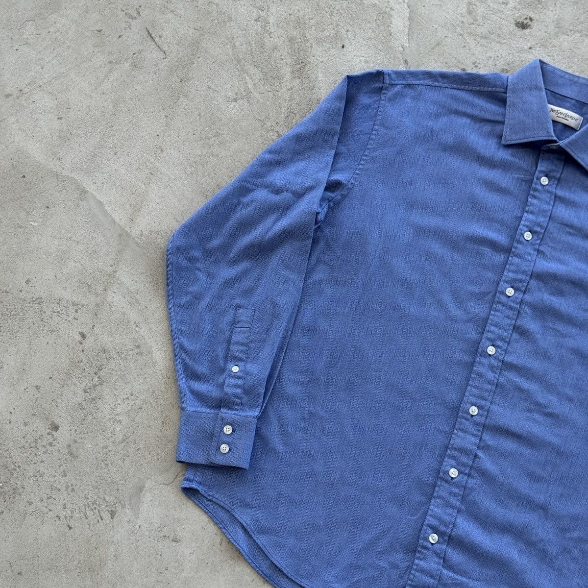 Yves Saint Laurent Vintage 90s YSL Button Ups Shirt Embroidered Logo Y2K Size US XL / EU 56 / 4 - 3 Thumbnail