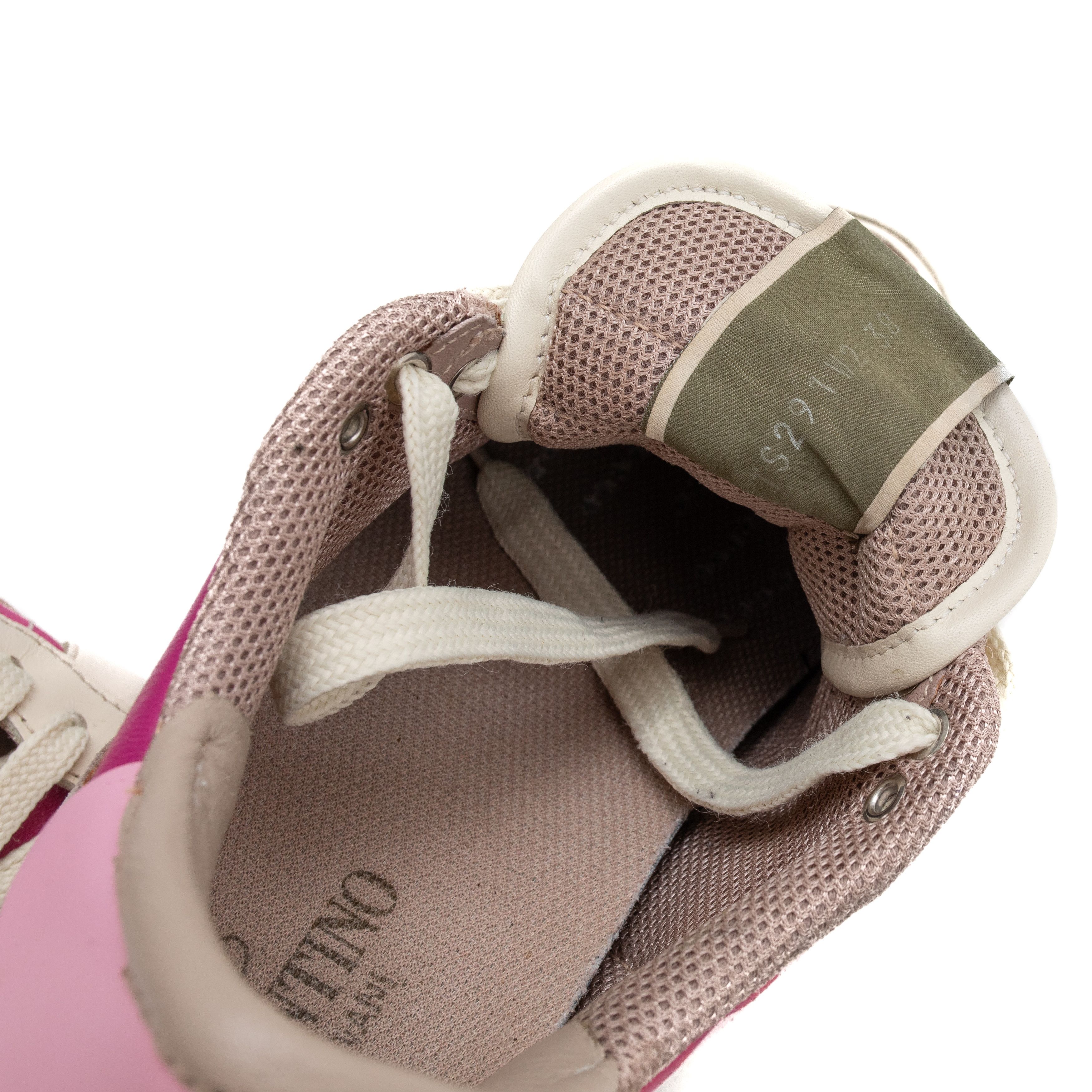 Valentino VALENTINO GARAVANI Rockrunner Pink Cammo Sneakers Size US 8 / IT 38 - 9 Thumbnail