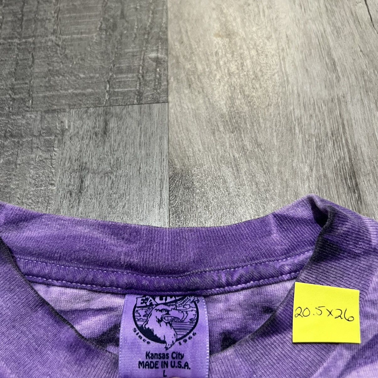 Vintage VTG Breezy Lady Leather Purple Tie Dye Eagle Shirt Size US L / EU 52-54 / 3 - 4 Thumbnail