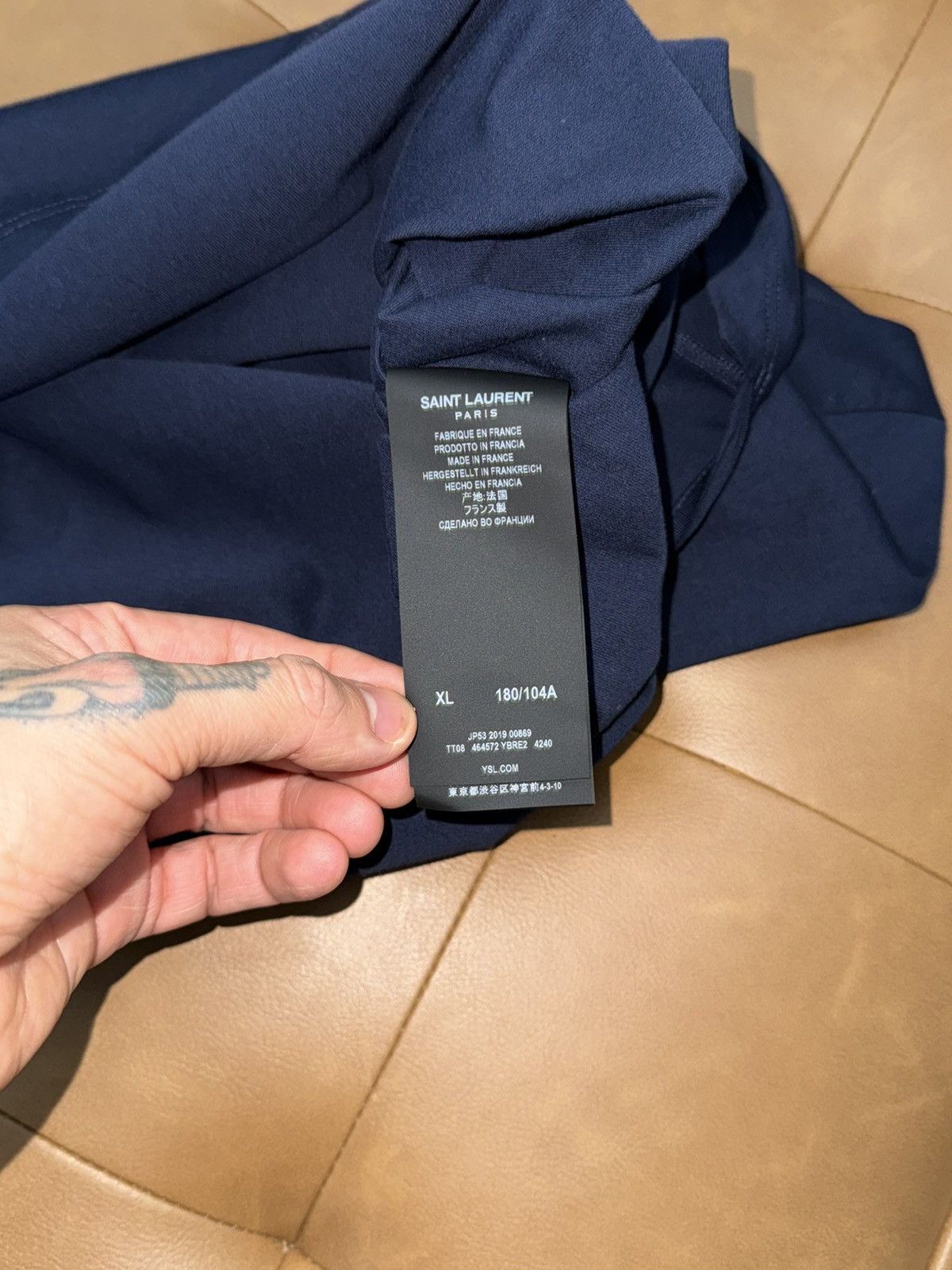 Saint Laurent Paris Saint laurent logo t shirt Size US XL / EU 56 / 4 - 3 Thumbnail