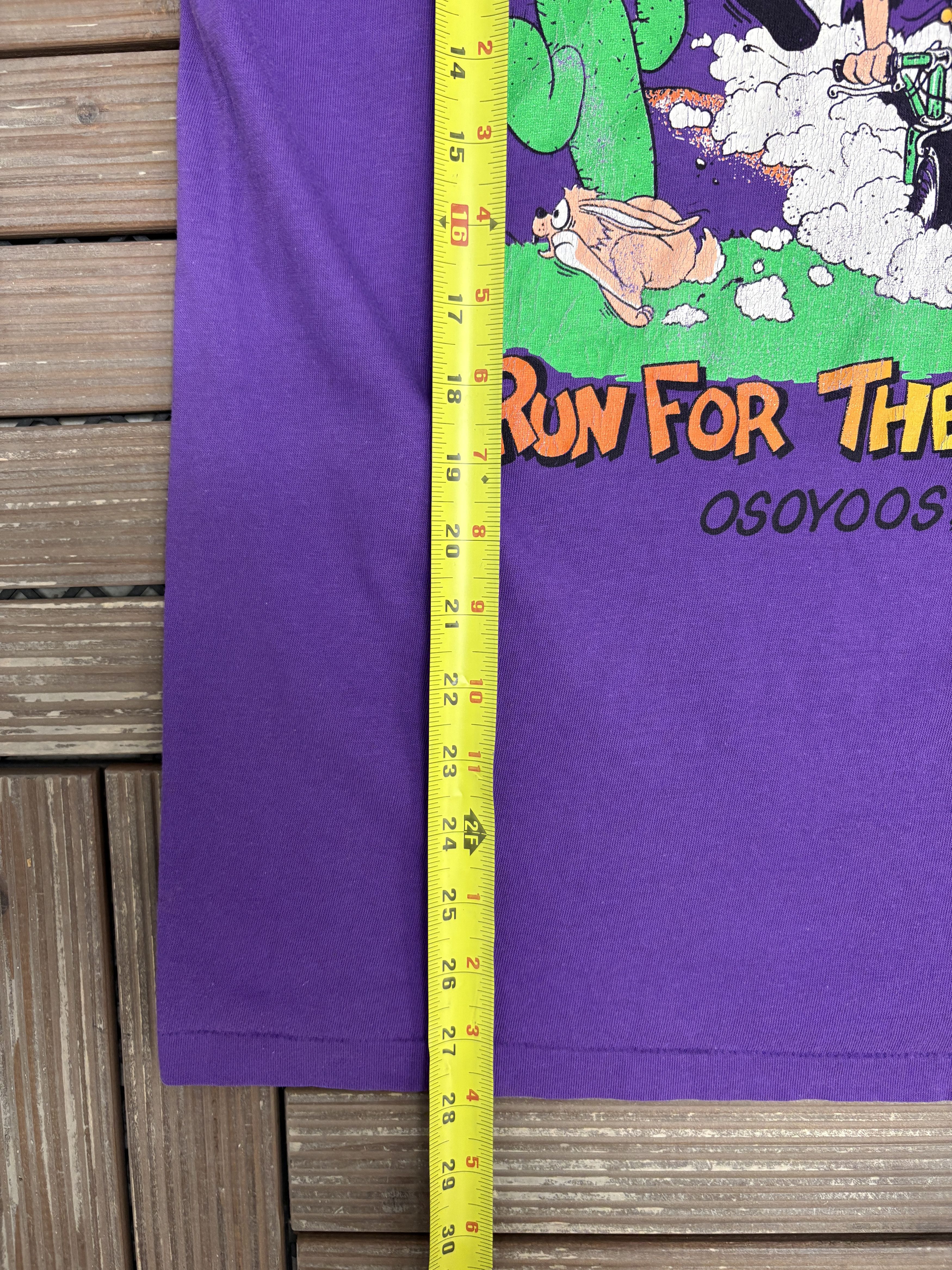 Vintage Run For The Border Osoyoos, BC Vintage Purple Tee Size US L / EU 52-54 / 3 - 8 Thumbnail