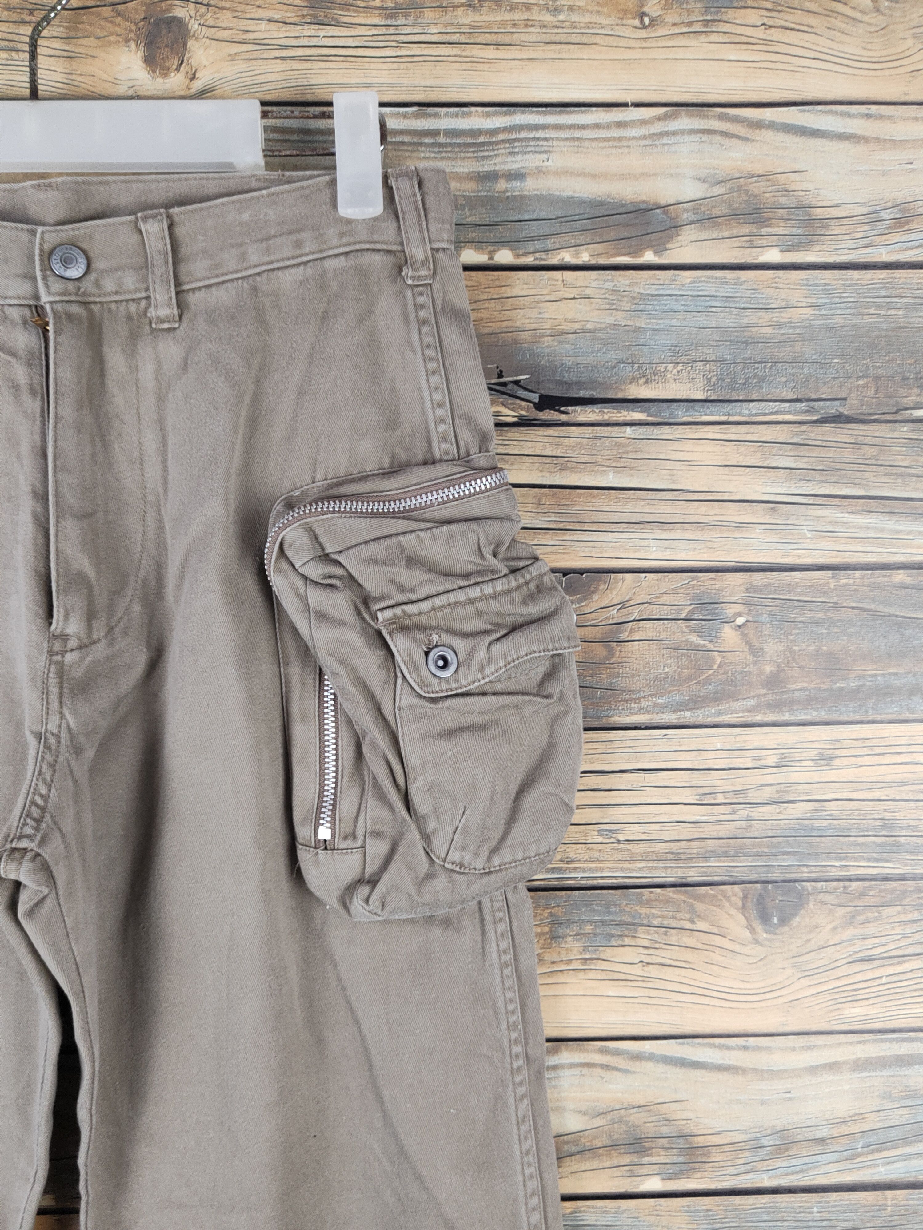 Japanese Brand DL Wallers Beige Multipocket Cargo Pants #2615 Size US 28 / EU 44 - 5 Thumbnail
