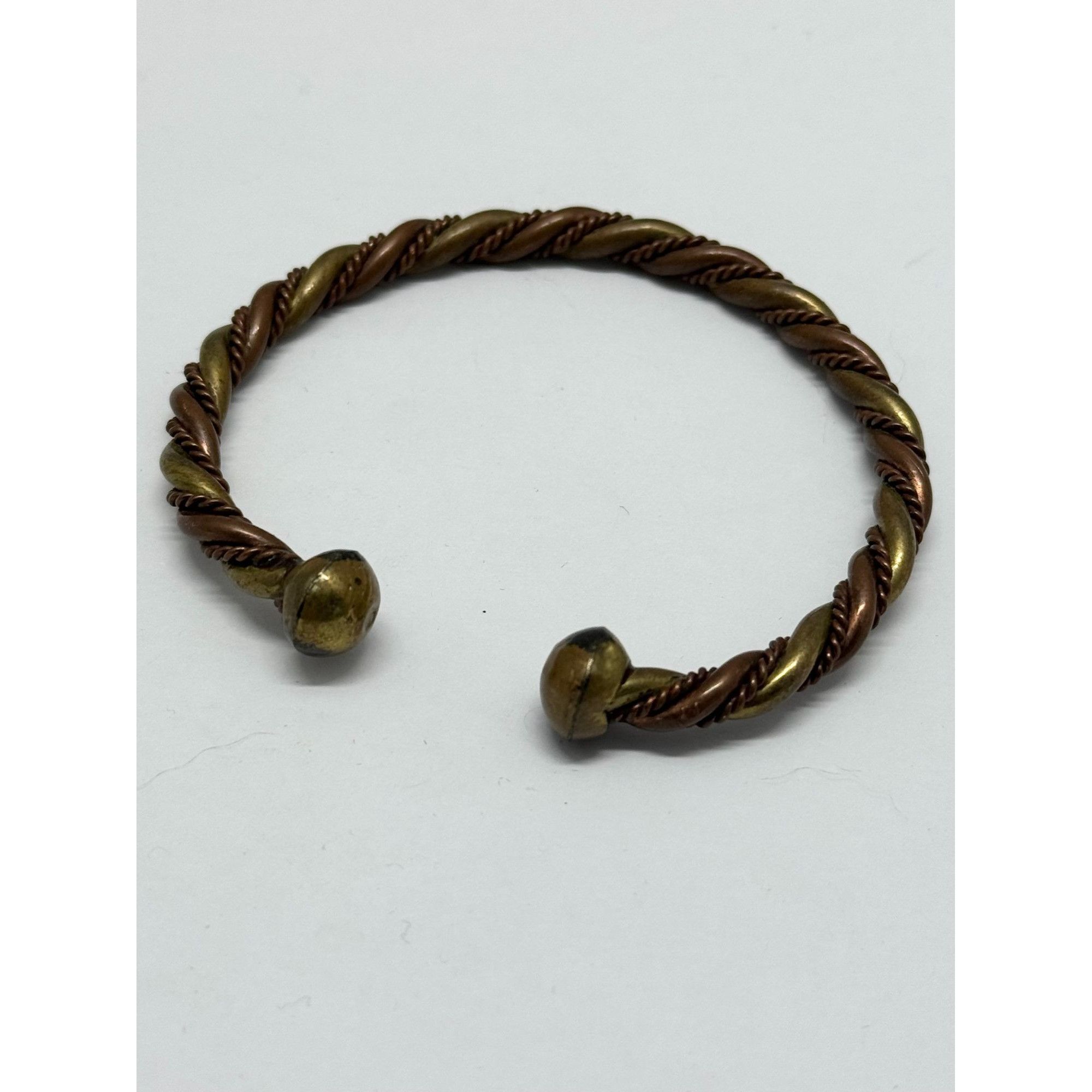 Vintage Vintage copper woven bangle bracelet cuff Size ONE SIZE - 2 Thumbnail