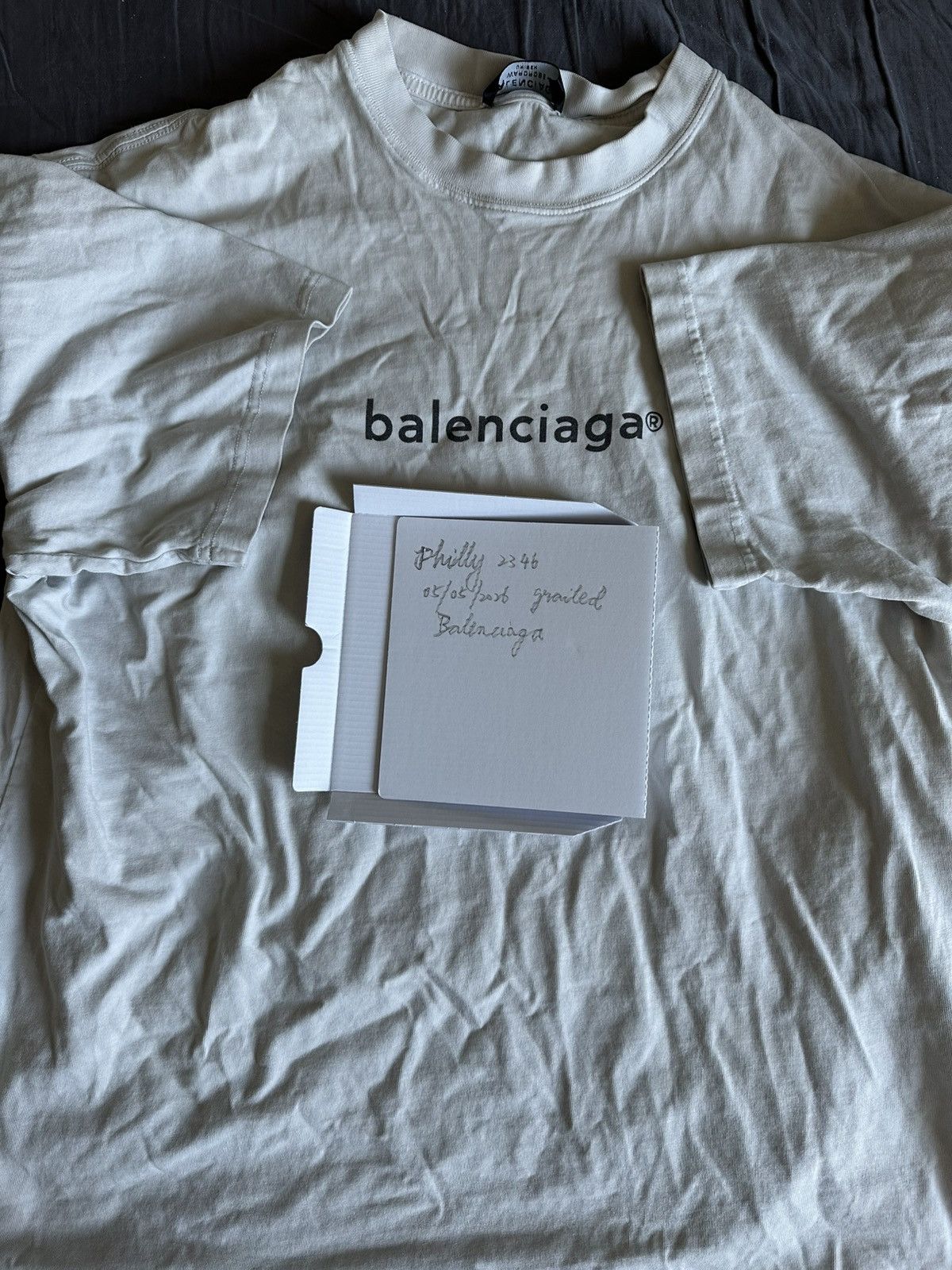 Balenciaga BALENCIAGA WARDROBE LOGO T-SHIRT – WHITE Size US XL / EU 56 / 4 - 8 Thumbnail