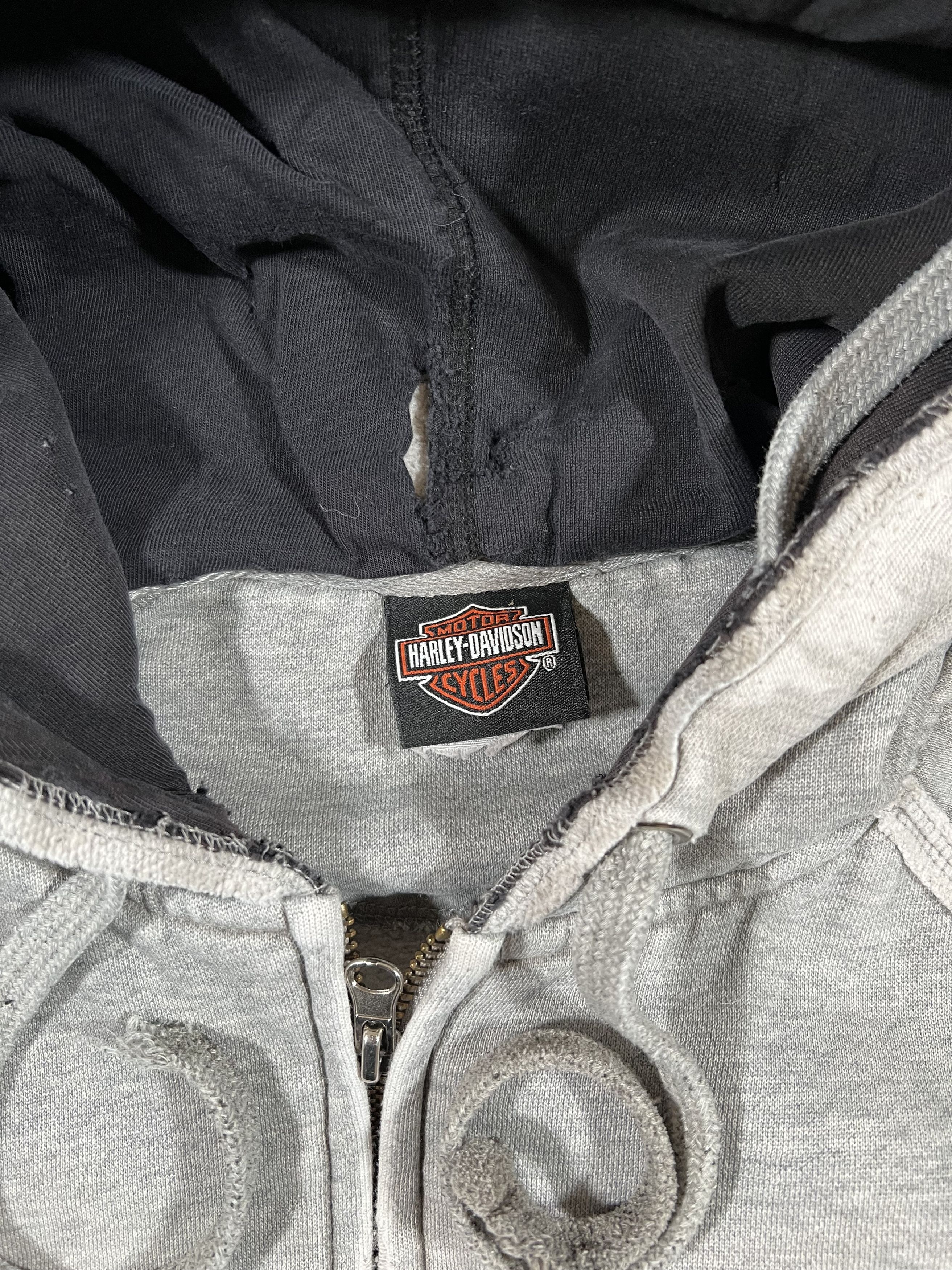 Harley Davidson Vintage Thrashed Harley Davidson Spellout ERD Style Hoodie Size US L / EU 52-54 / 3 - 4 Thumbnail
