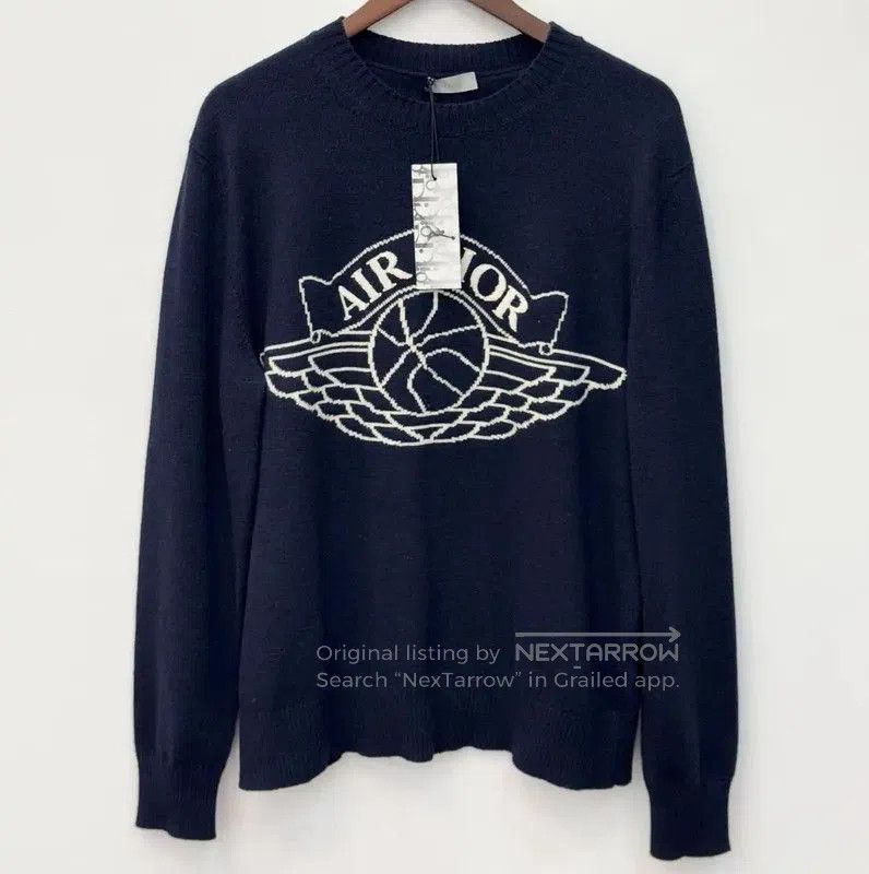 Dior Dior Men's Long Sleeve Navy Cashmere Sweater . Size US M / EU 48-50 / 2 - 2 Thumbnail