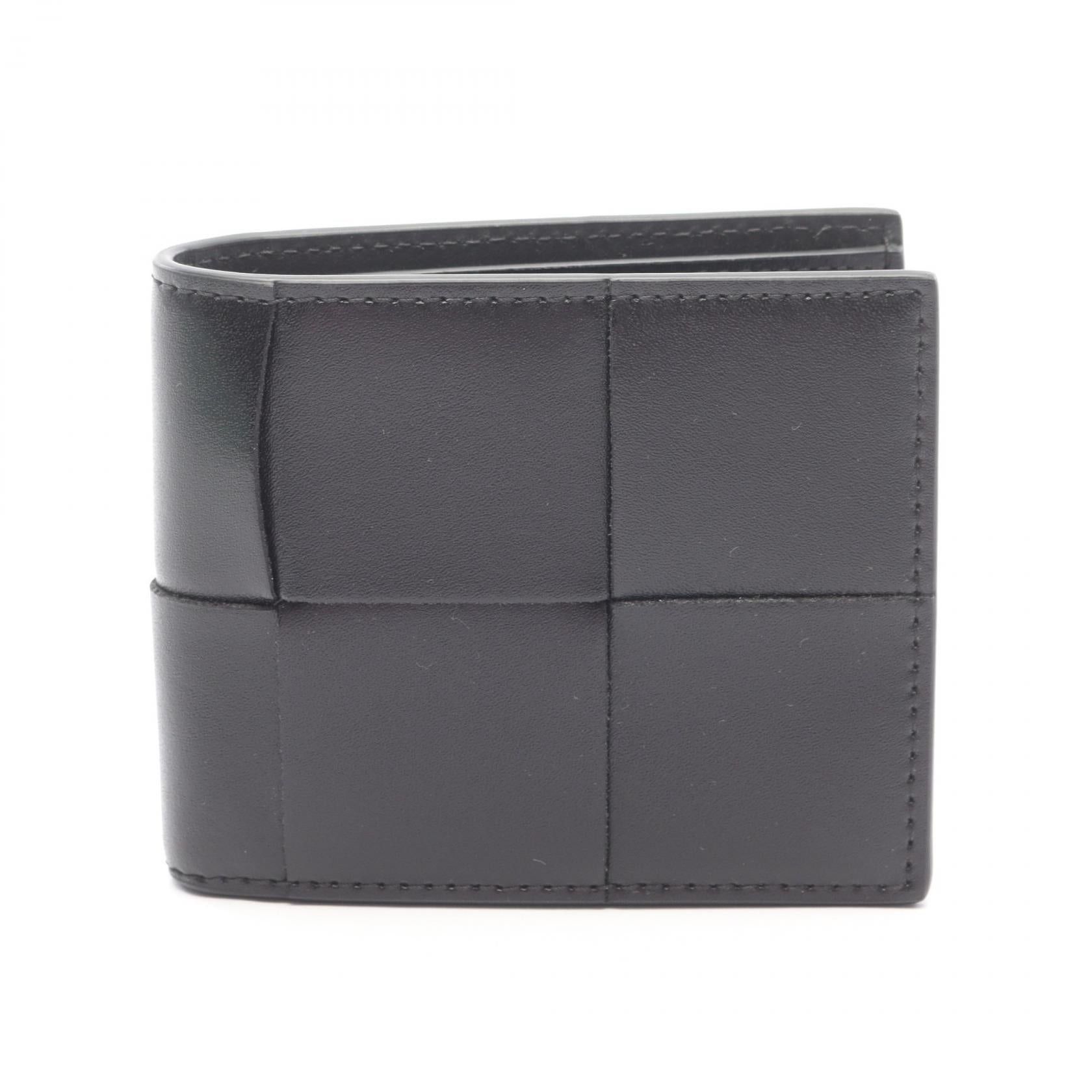 Bottega Veneta Bottega Veneta Cassette Wallet Leather Black Size ONE SIZE - 1 Thumbnail
