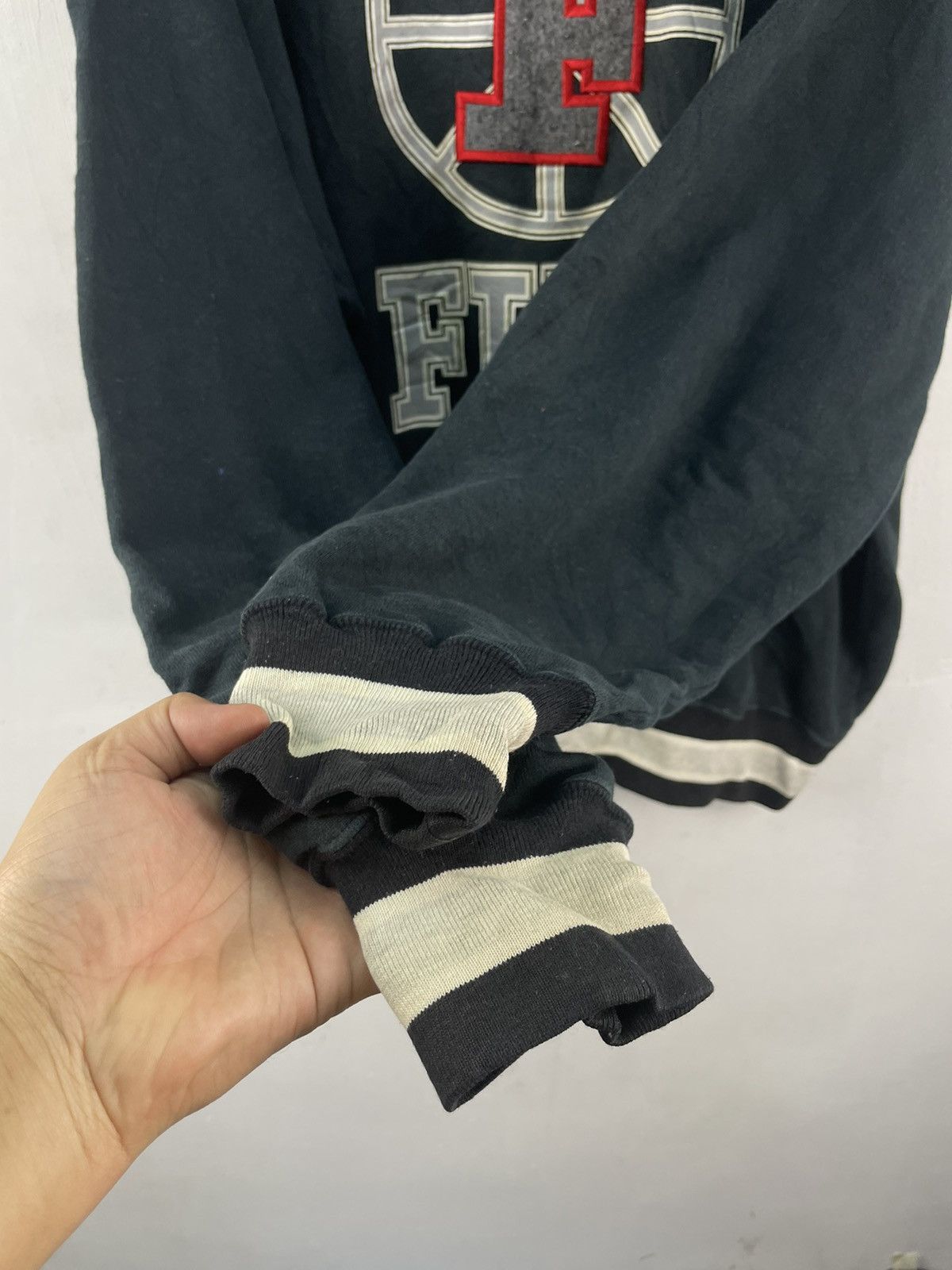 Fila × Vintage Vintage 90s Fila Big Logo Spellout Sweatshirt Baggy Size US XL / EU 56 / 4 - 4 Thumbnail