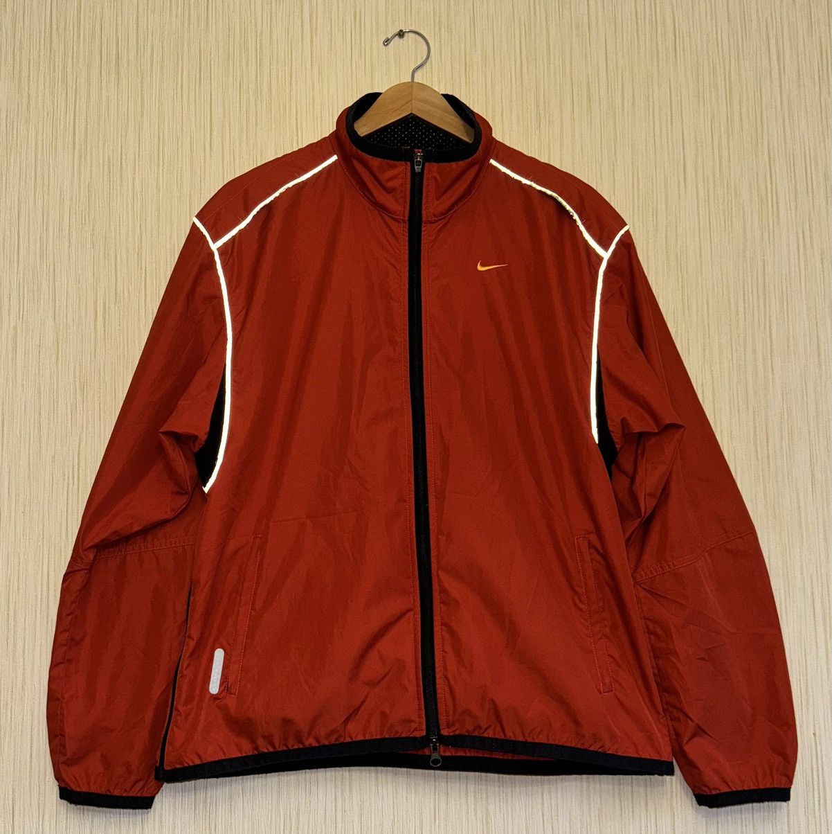 Nike × Vintage Nike vintage track jacket orange swoosh Size US M / EU 48-50 / 2 - 3 Thumbnail