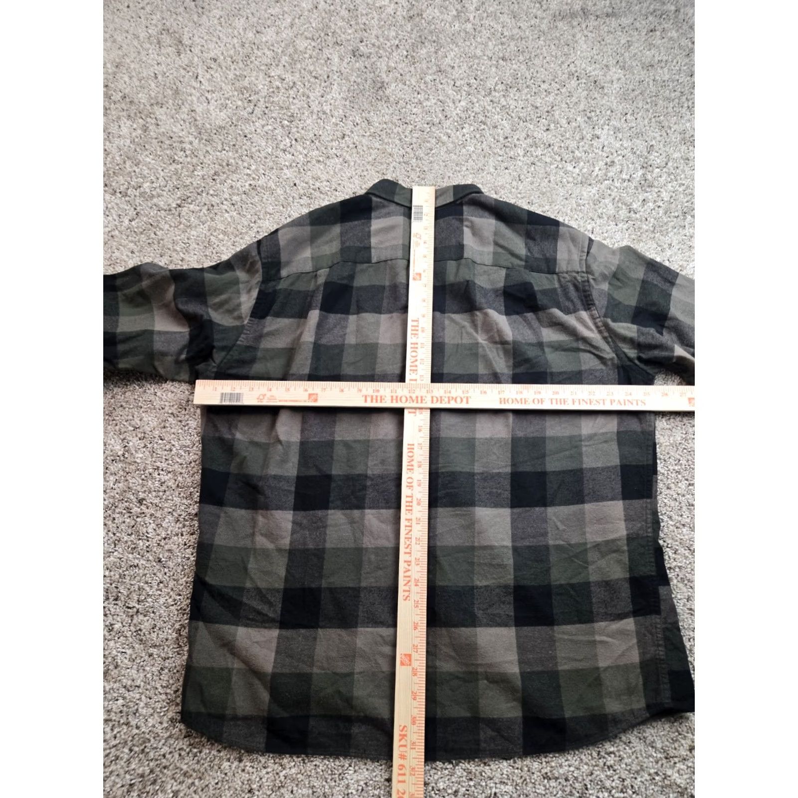 Uniqlo Uniqlo Flannel Shirt Mens XL Green Plaid Cotton Long Sleeve Button Up Pockets Size US XL / EU 56 / 4 - 7 Thumbnail