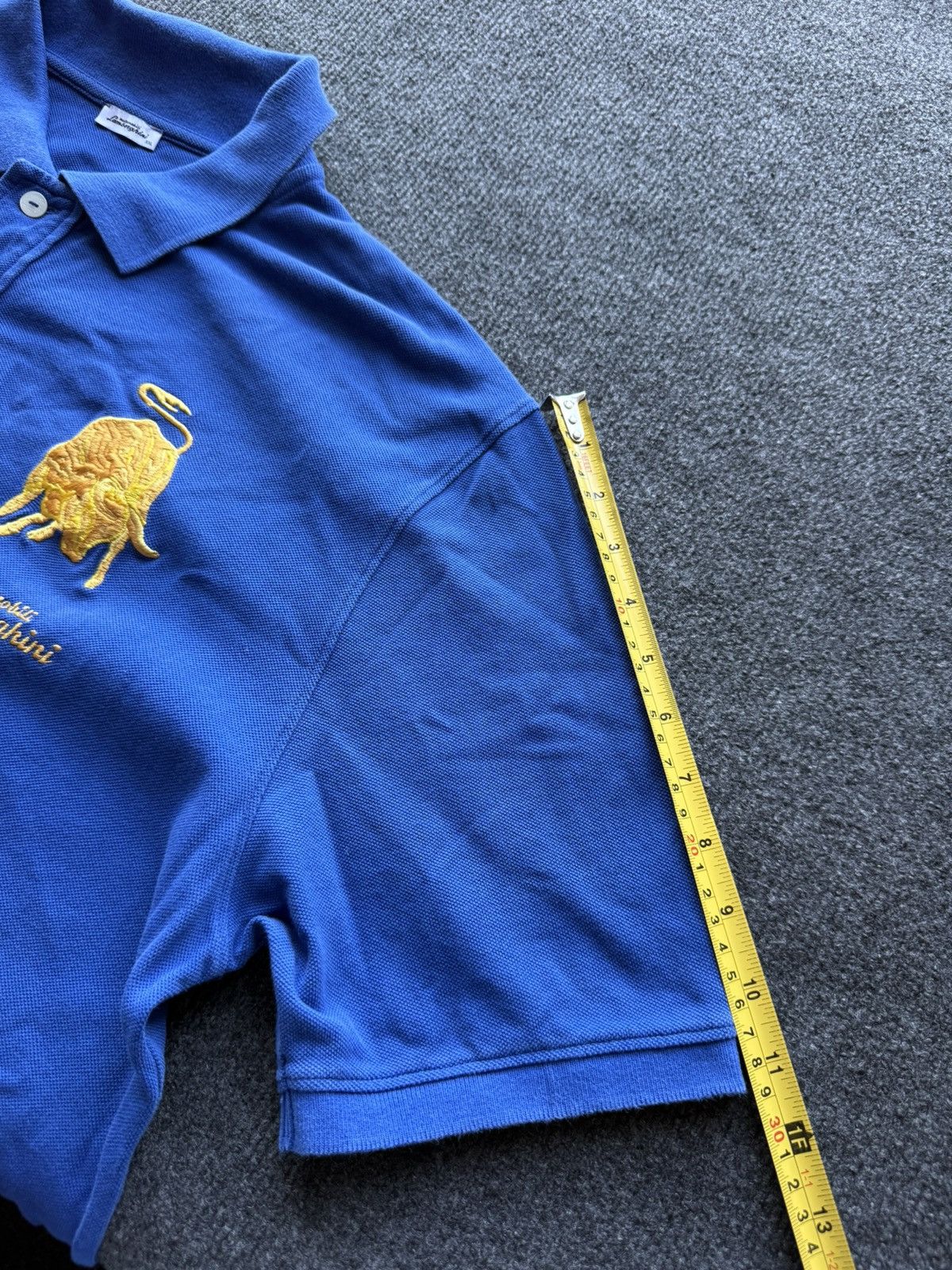 Lamborghini Luxury Automobili Lamborghini Bull Logo Polo Shirt Blue XXL Size US XXL / EU 58 / 5 - 21 Thumbnail