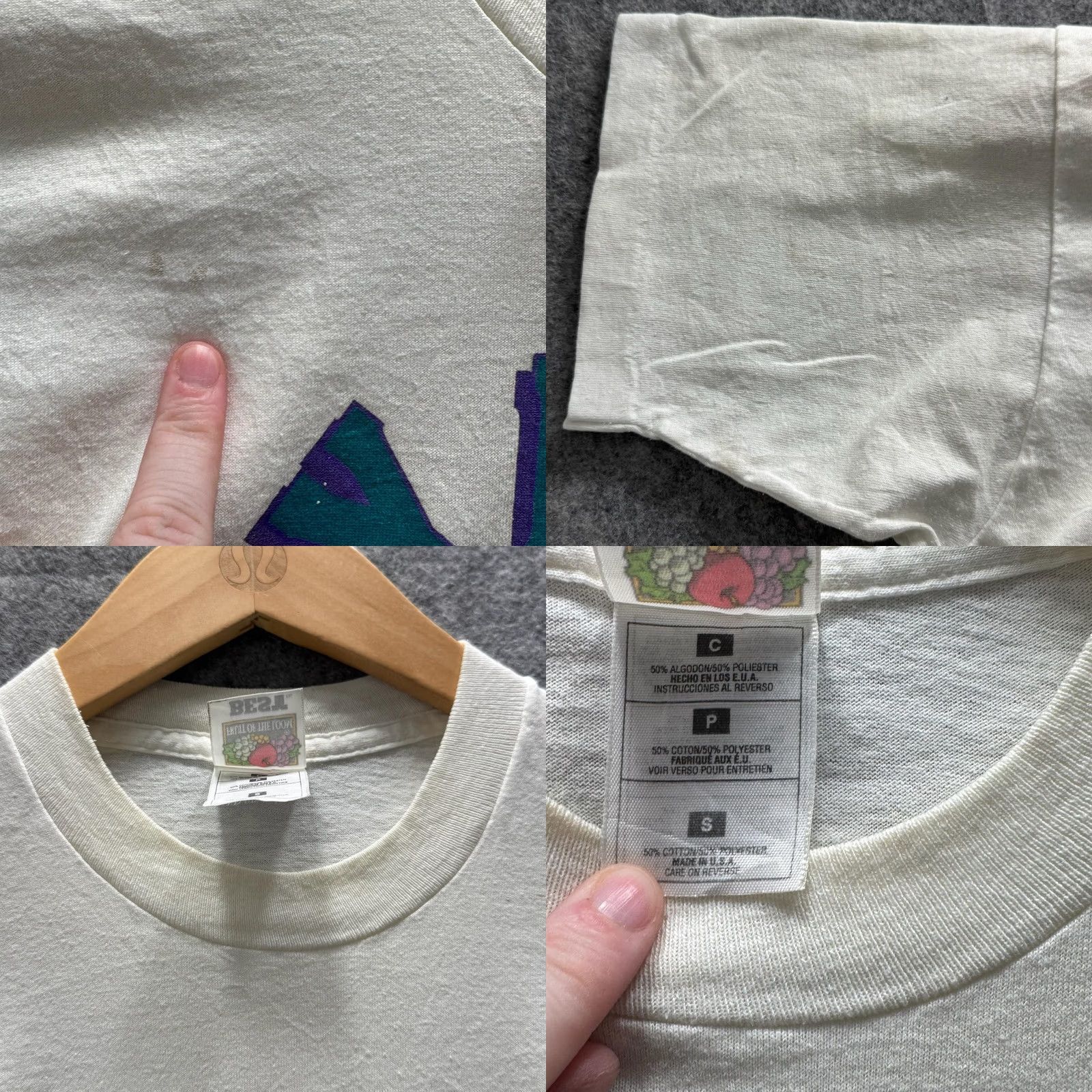 Vintage VINTAGE Volleyball Shirt Mens M White Graphic Tee Crewneck Cotton Jersey SS 90s Size US M / EU 48-50 / 2 - 8 Thumbnail
