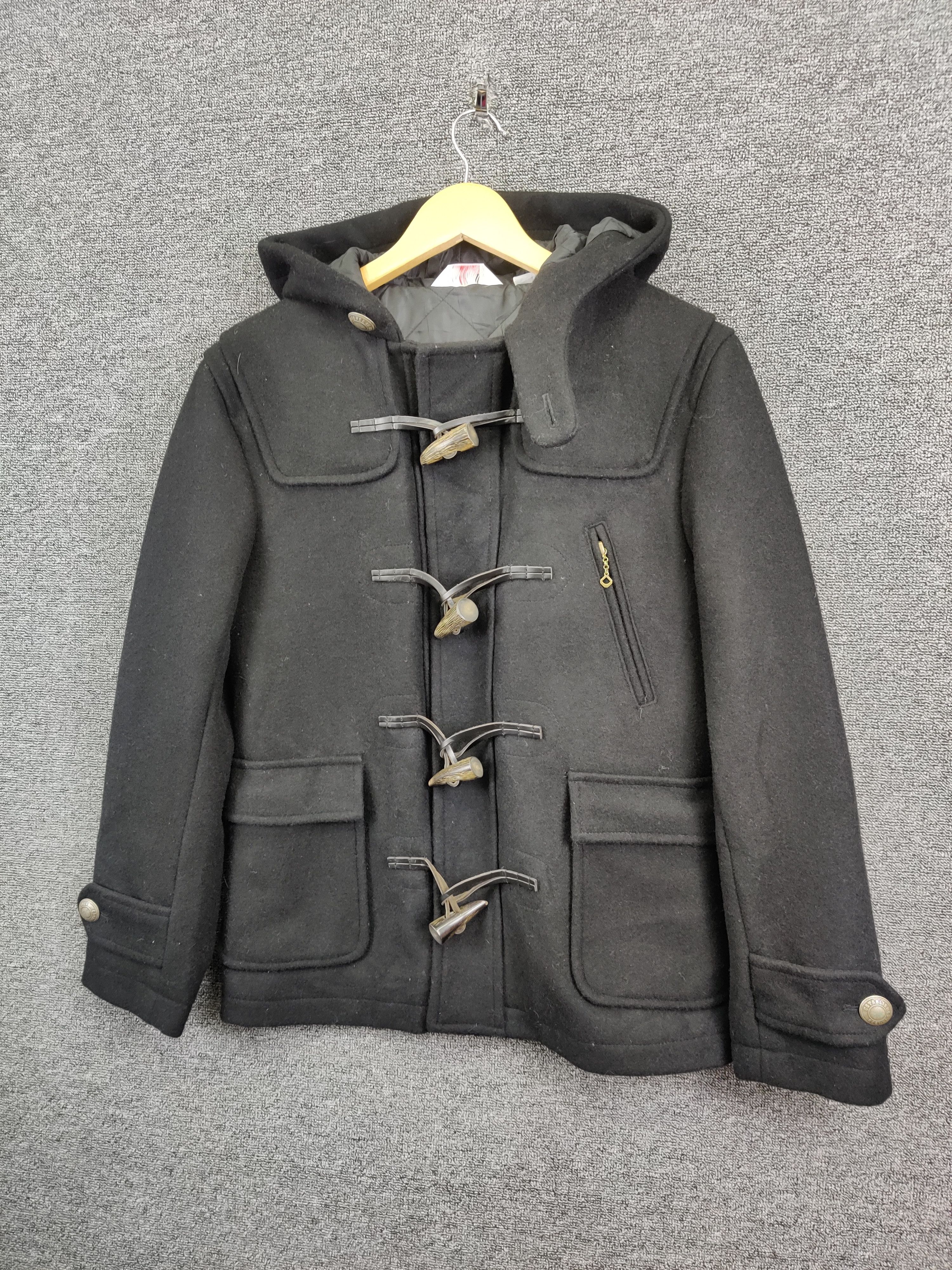 Ben Davis Vintage Ben Davis Wool Duffle Hooded Coat Size US M / EU 48-50 / 2 - 2 Thumbnail