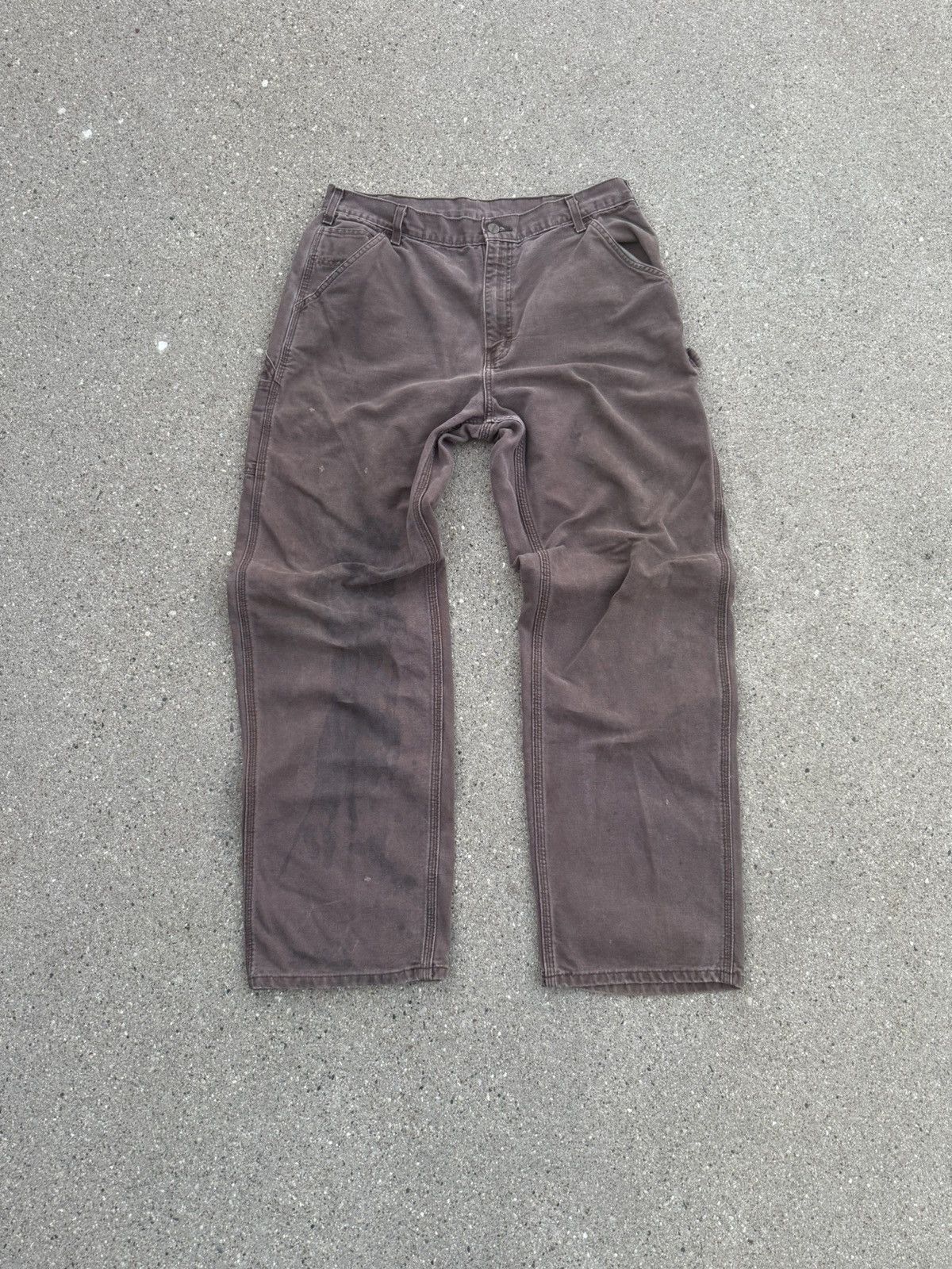 Carhartt Vintage 90s B11 CHT Brown Carhartt Carpenter Pants Size US 34 / EU 50 - 1 Thumbnail