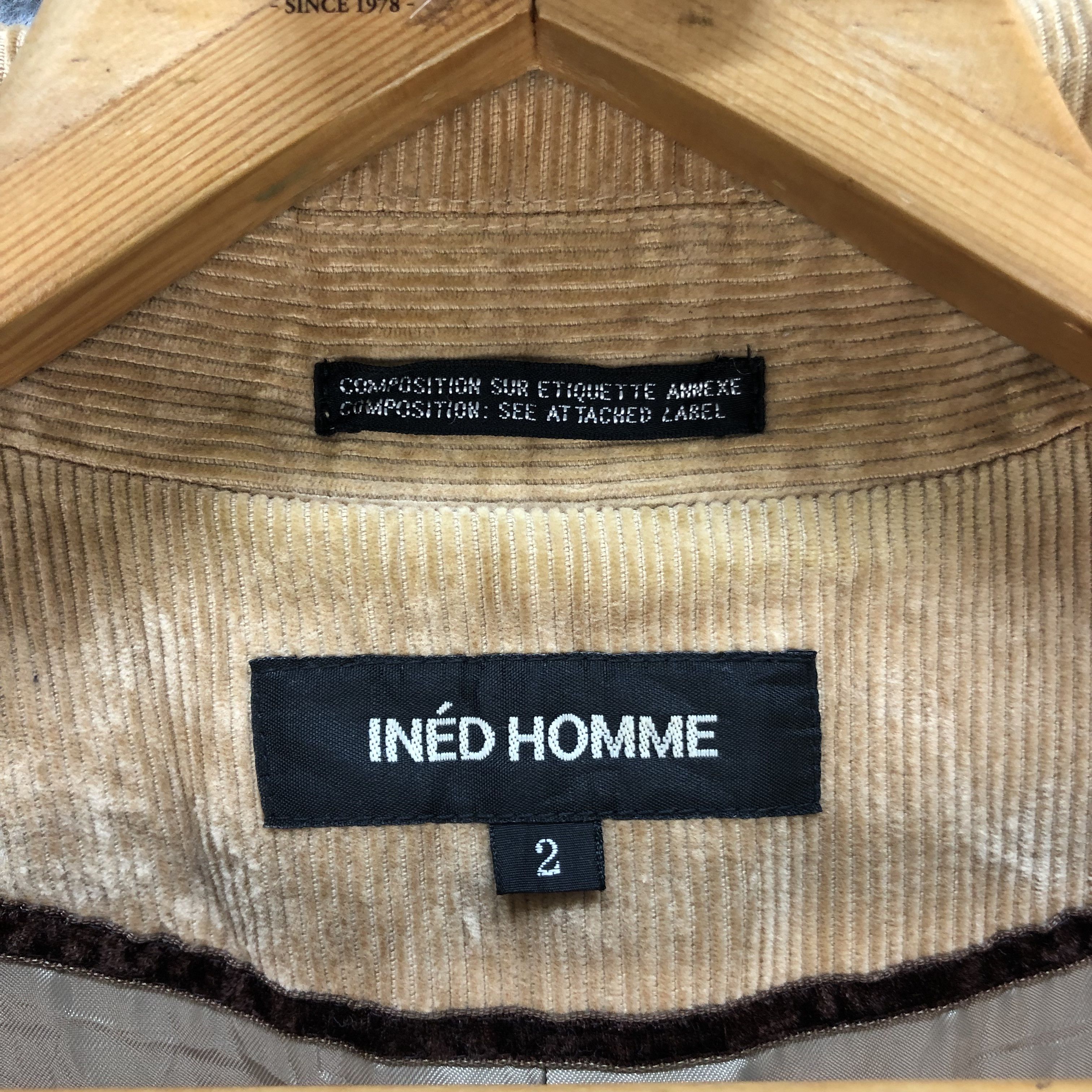 Japanese Brand INED HOMME CORDUROY JACKET #7364-134 Size US S / EU 44-46 / 1 - 7 Thumbnail