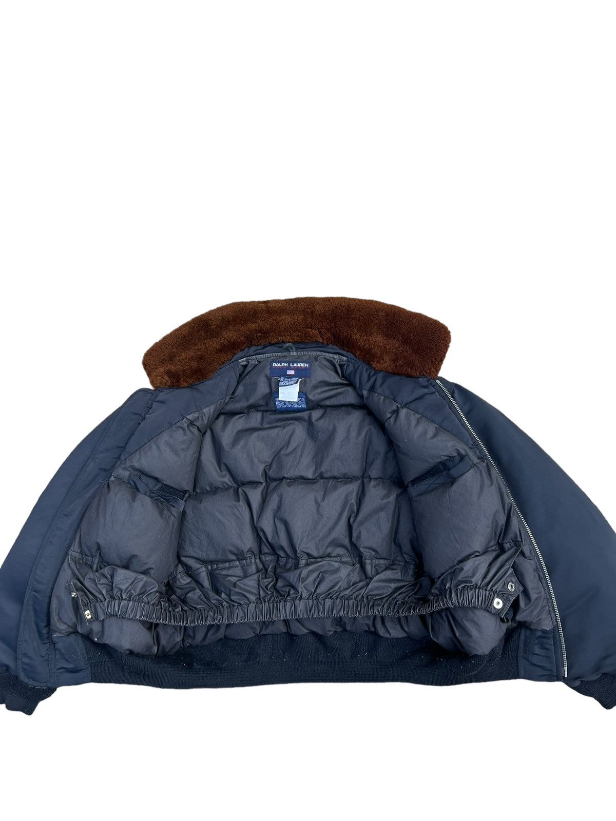 Vintage 90s RL Polo Sport Down Puffer Bomber Jacket
