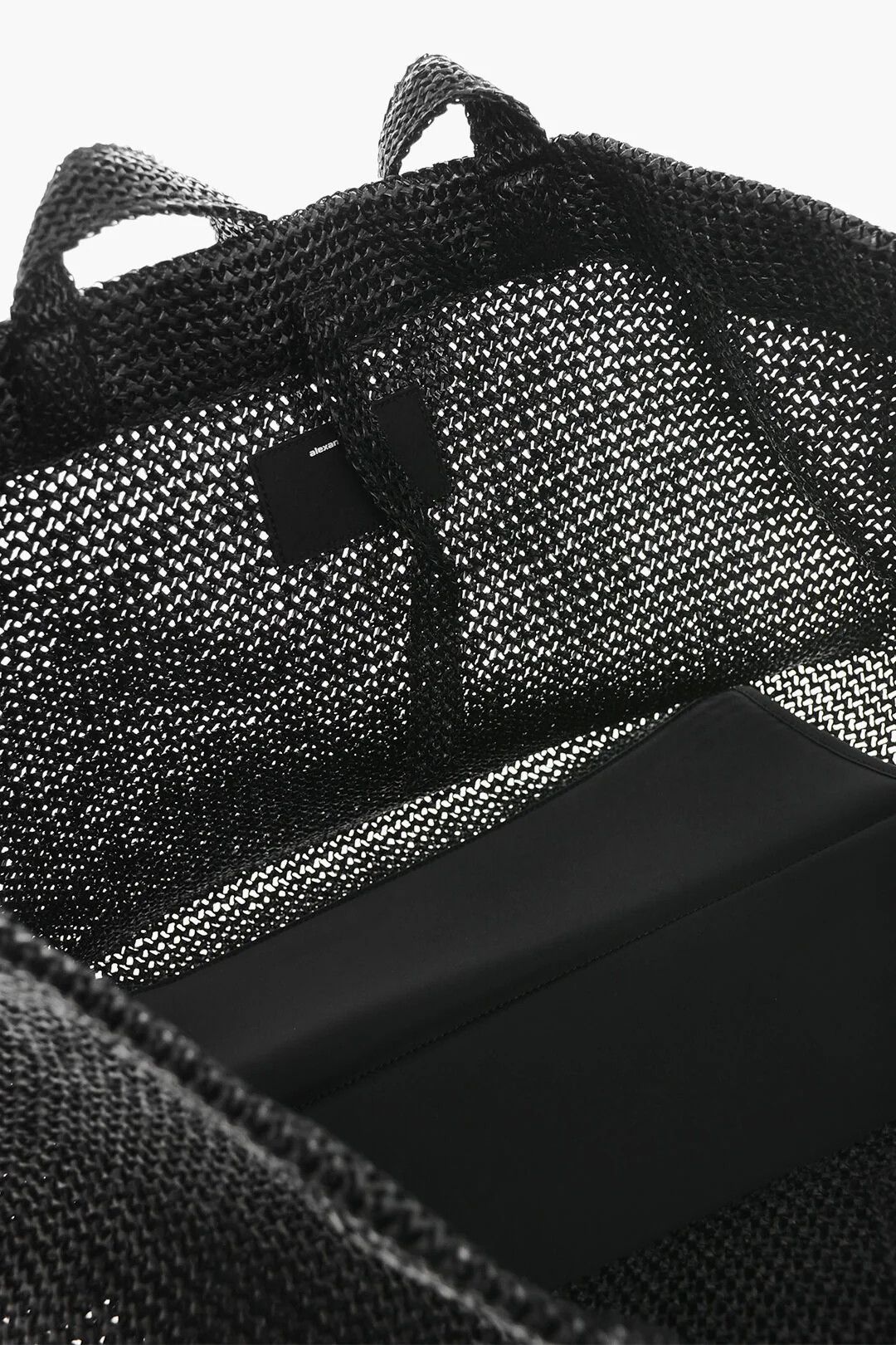 Alexander Wang og1mm0426 Size: OS / Synthetic Raffia Tote Bag in Black Size ONE SIZE - 5 Thumbnail