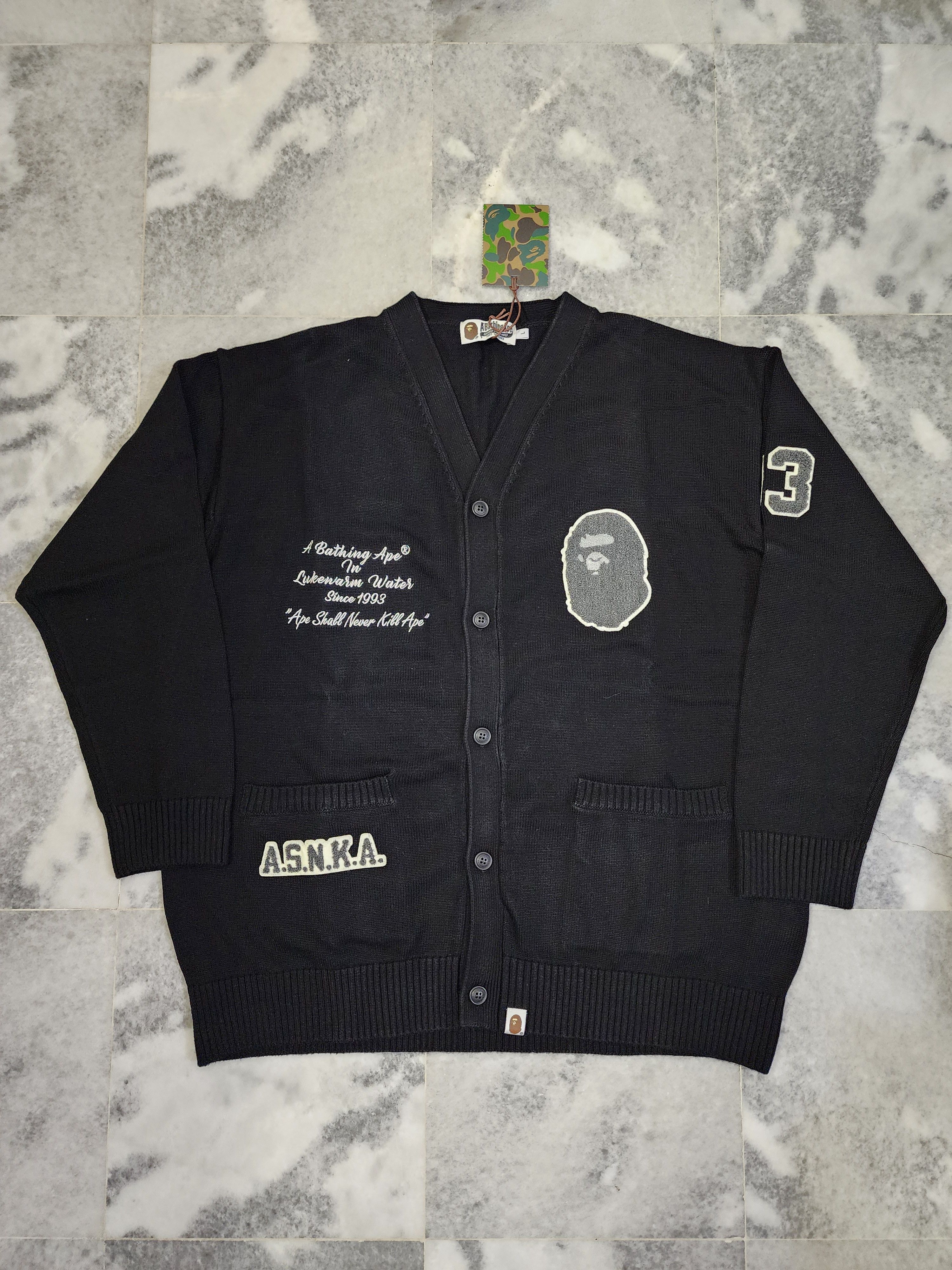 Bape Knit Cardigan Size US L / EU 52-54 / 3 - 1 Thumbnail