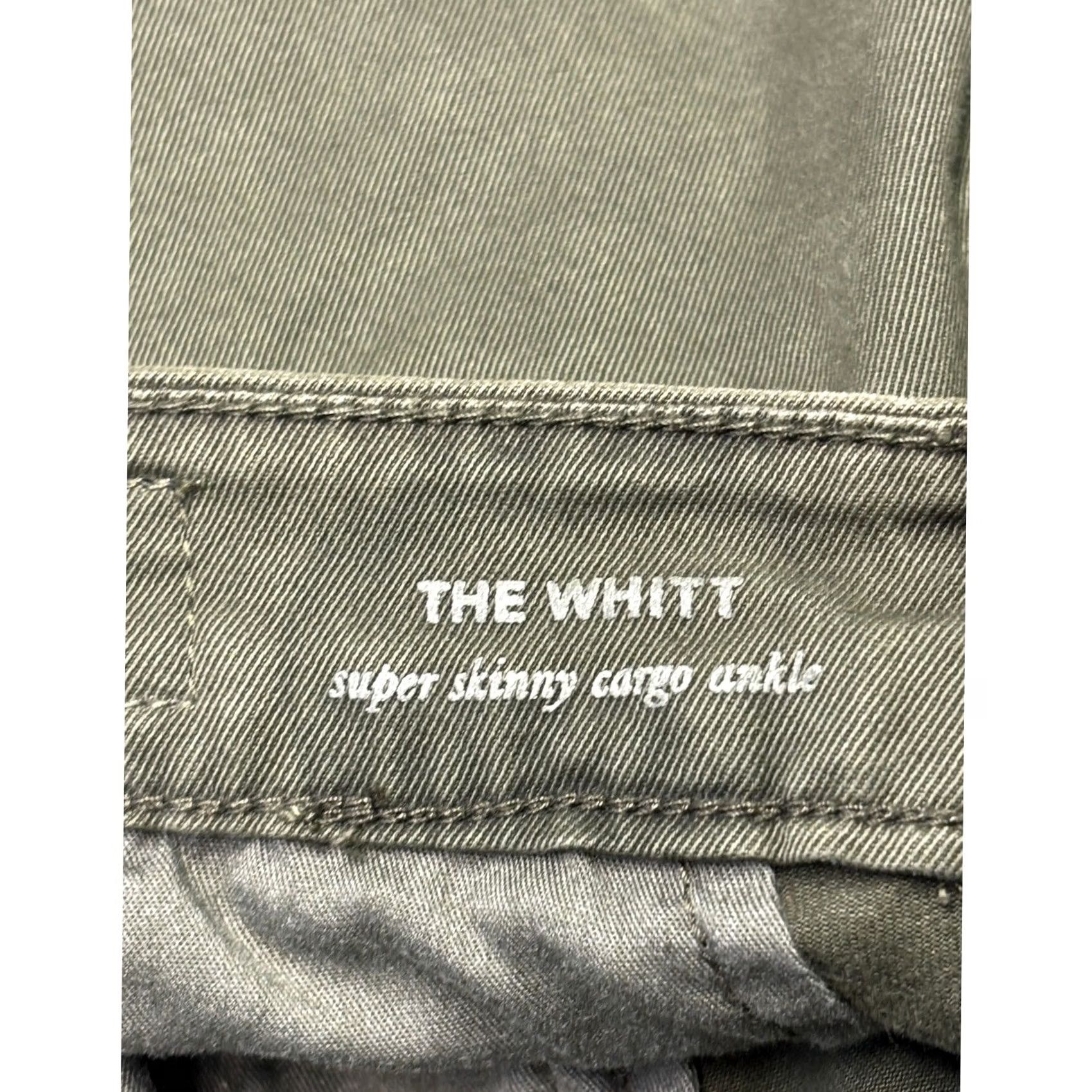 Olive AG Adriano Goldschmied The Whitt Cargo Ankle Pants Olive Green 25X27 Pants Women Slim Olive Green Cargo Zipper Logo 90s? Size 42" / US 20 - 7 Thumbnail