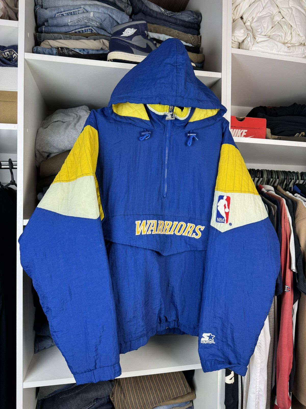 Starter Vintage Golden State Warriors Starter Pullover Anorak Jacket Size US L / EU 52-54 / 3 - 1 Thumbnail