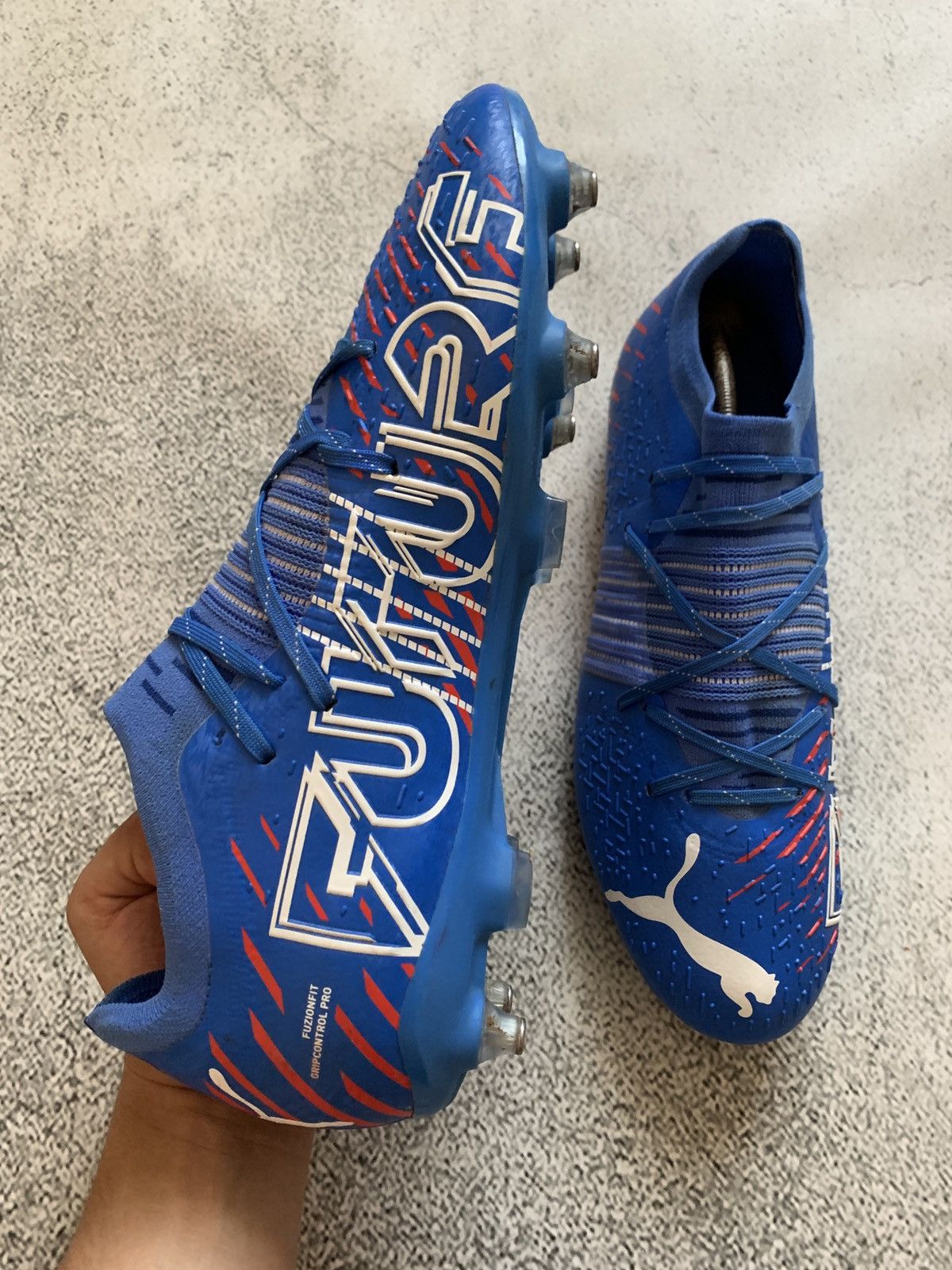 Puma Puma Future Z 1.2 FG/AG Neymar Blue Soccer Cleats Size US 11.5 / EU 44-45 - 5 Thumbnail