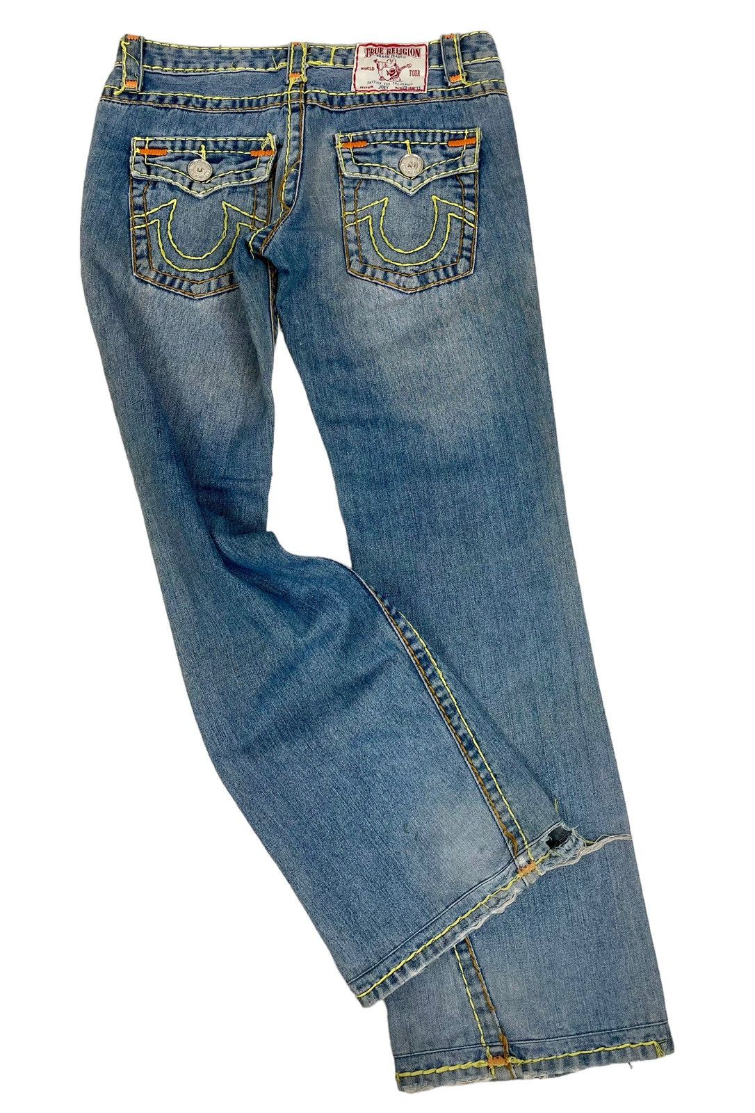 True Religion FLARED Vintage Distressed True Religion Joey Jeans Size US 30 / EU 46 - 9 Thumbnail