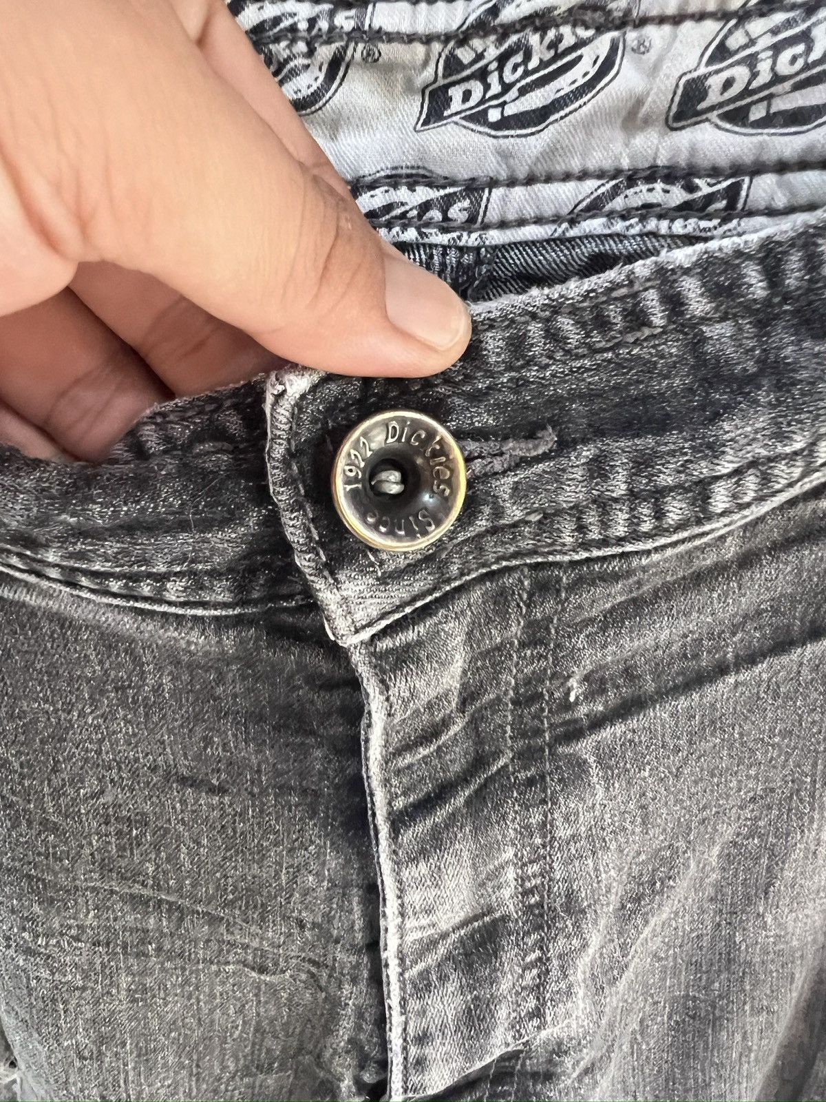 Dickies 🔥Vintage Dickies Distressed Denim Cargo Pant Size US 41 - 9 Thumbnail