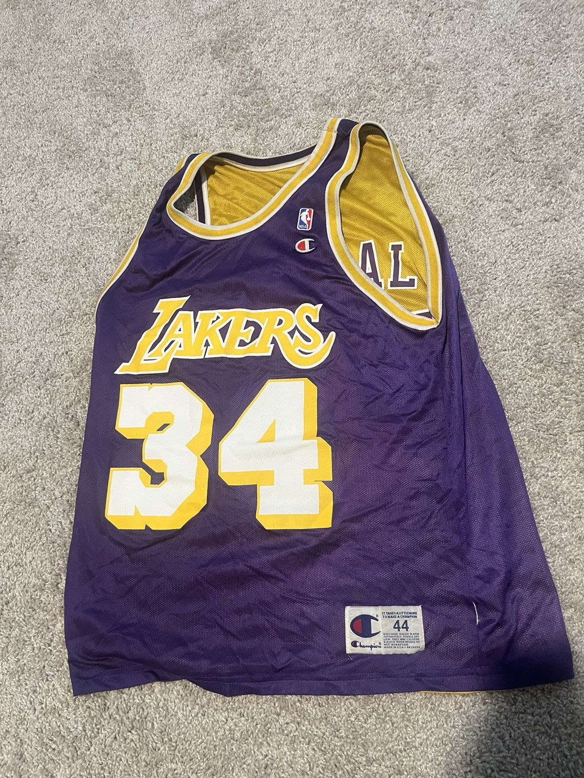 Champion × NBA Reversible Champion Lakers Jersey Size US L / EU 52-54 / 3 - 5 Thumbnail