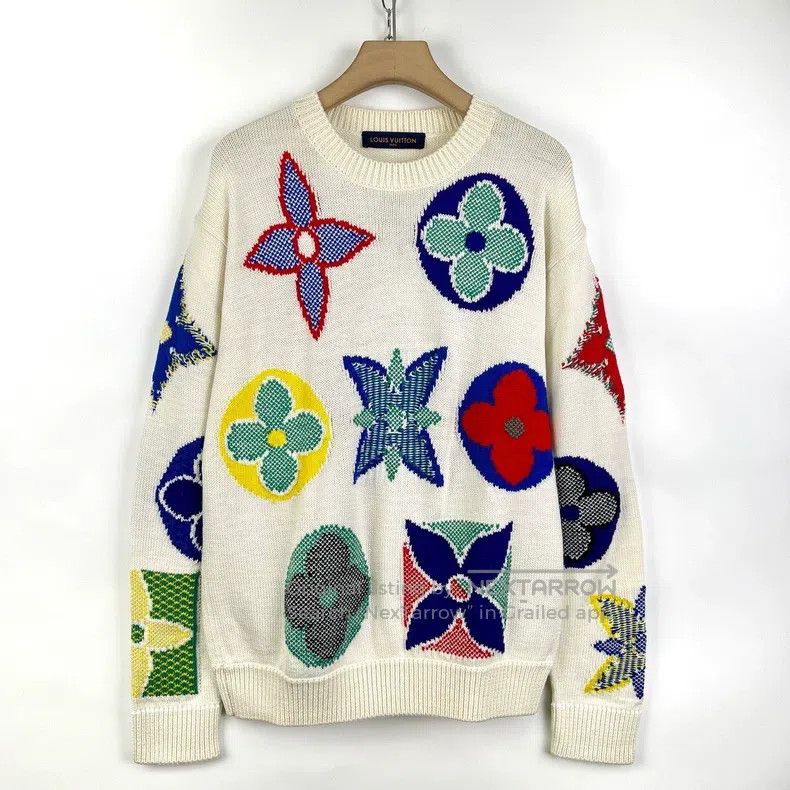 Louis Vuitton Louis Vuitton Classic Wool Beige Big Three Flower Color Fu Size US M / EU 48-50 / 2 - 1 Thumbnail