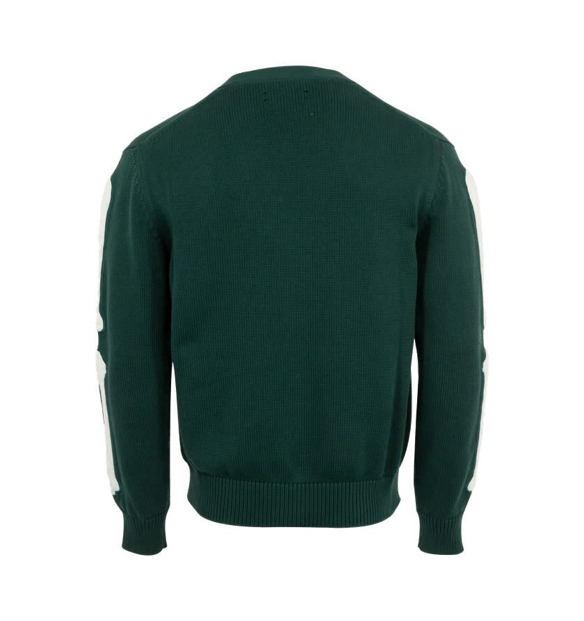 Amiri o1h1sh10525 Bones Cardigan in Green Size US XL / EU 56 / 4 - 2 Thumbnail