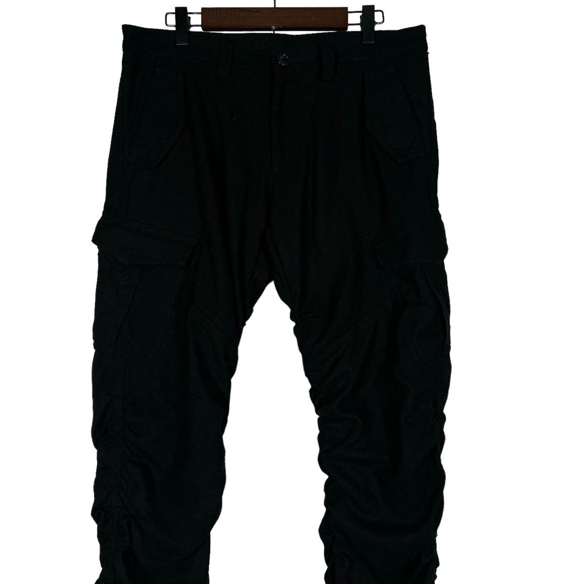 Tornado Mart Archive Tornado Mart Ruched Stacked Cargo Pants Size US 33 - 7 Thumbnail