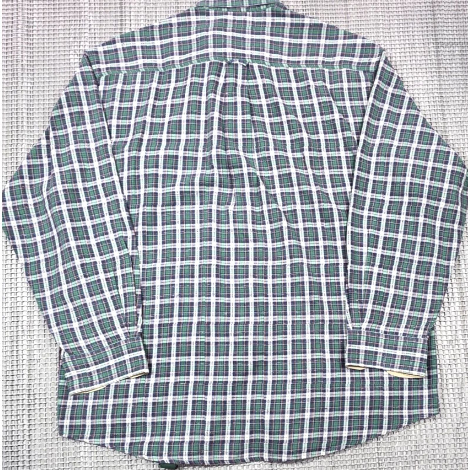 Orvis VTG Orvis Button-Up Mens L Blue Plaid Flannel Southwestern Long Sleeve Shirt Size US L / EU 52-54 / 3 - 7 Thumbnail