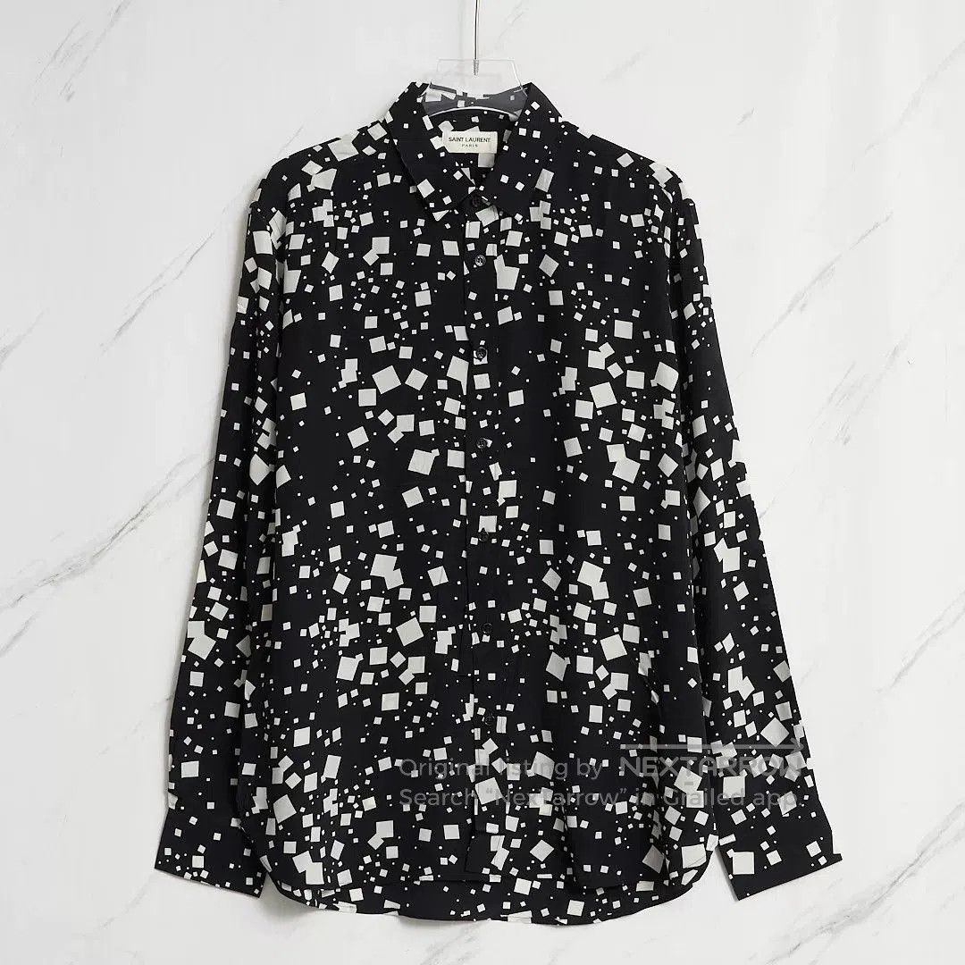 Saint Laurent Paris Saint Laurent Men's Square Collar Shirt. Size US XS / EU 42 / 0 - 1 Thumbnail
