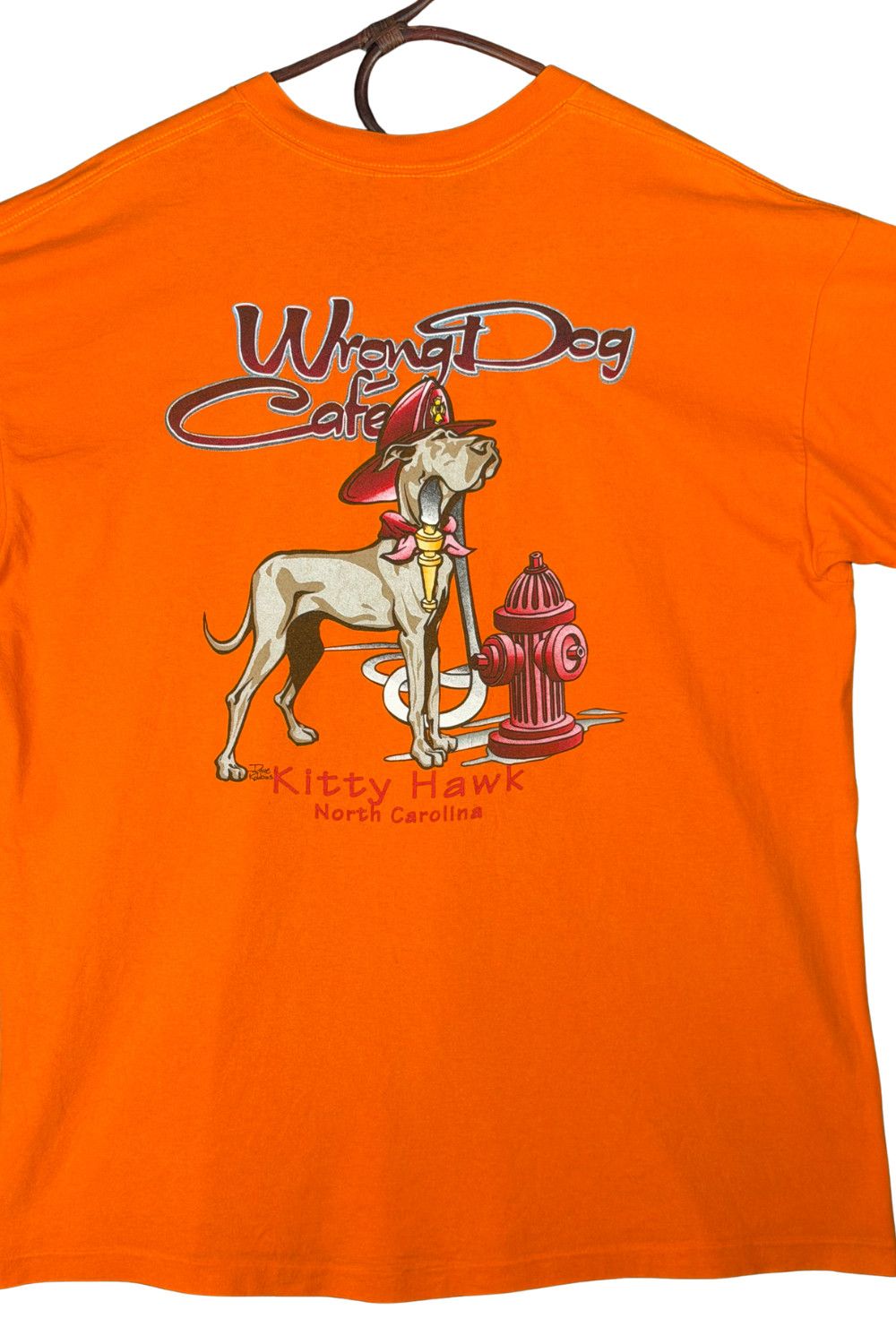 Anvil Vintage 90s Wrong Dog Cafe Great Dane Graphic Tee Dave Size US XXL / EU 58 / 5 - 8 Thumbnail